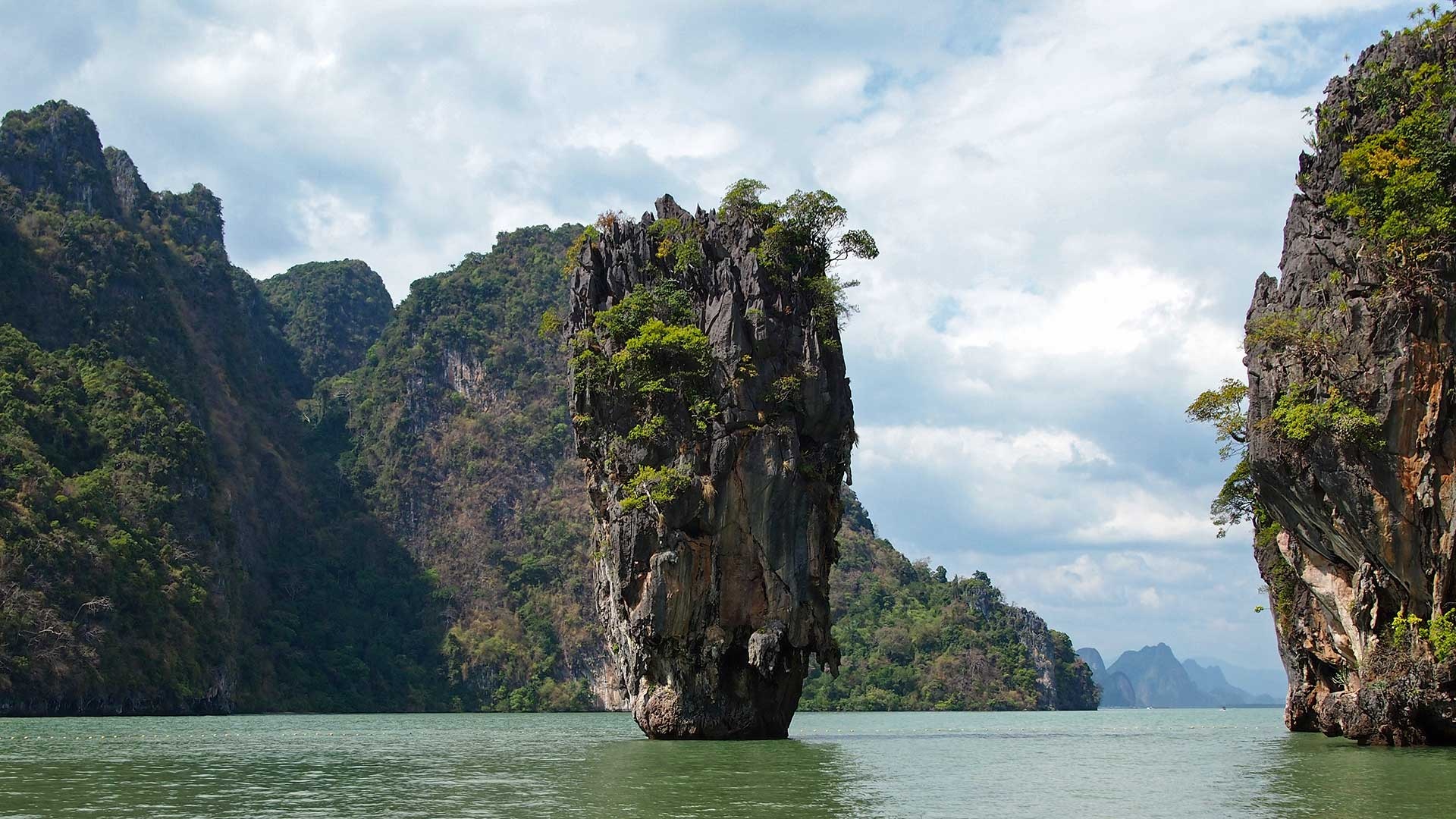 Khao Phing Kan, James Bond Island, Spectacular rock formations, Thailand's beauty, 1920x1080 Full HD Desktop