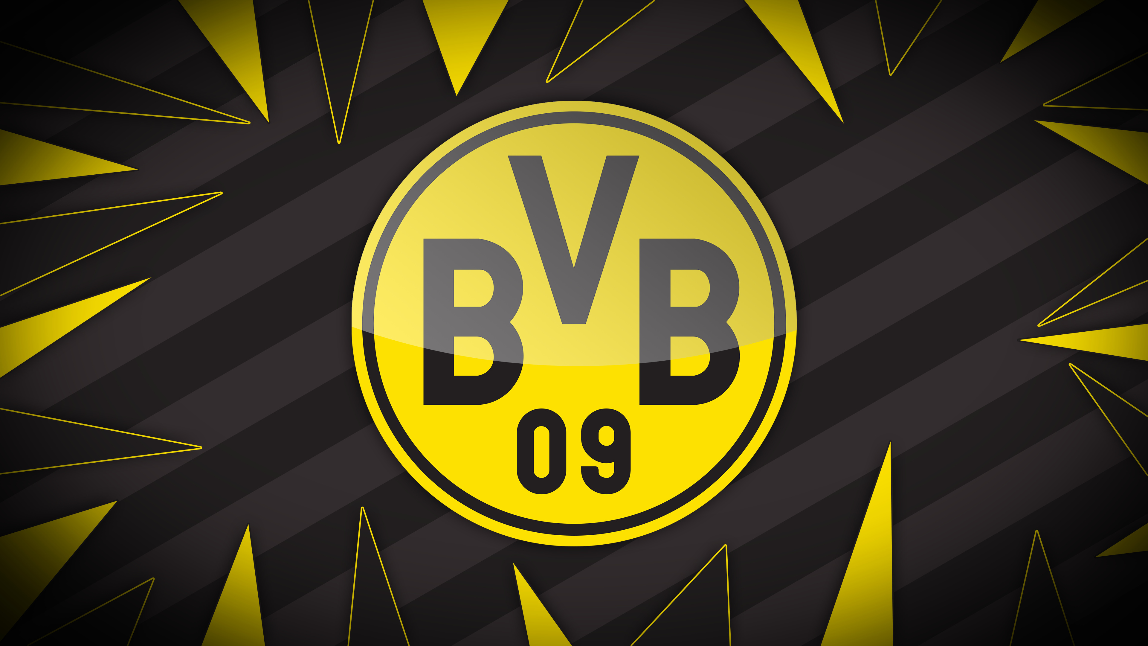 Borussia Dortmund: BVB, A German professional sports club. 3840x2160 4K Wallpaper.