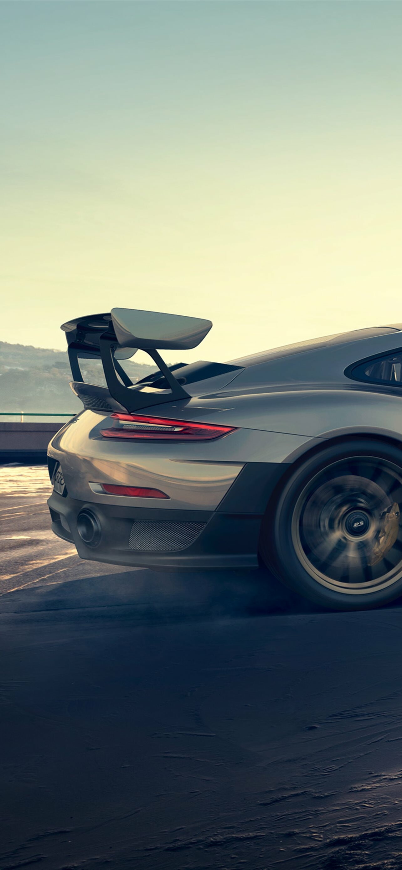 Porsche: GT2 RS, A high-performance, track-focused sports car built by the German automobile manufacturer. 1290x2780 HD Background.