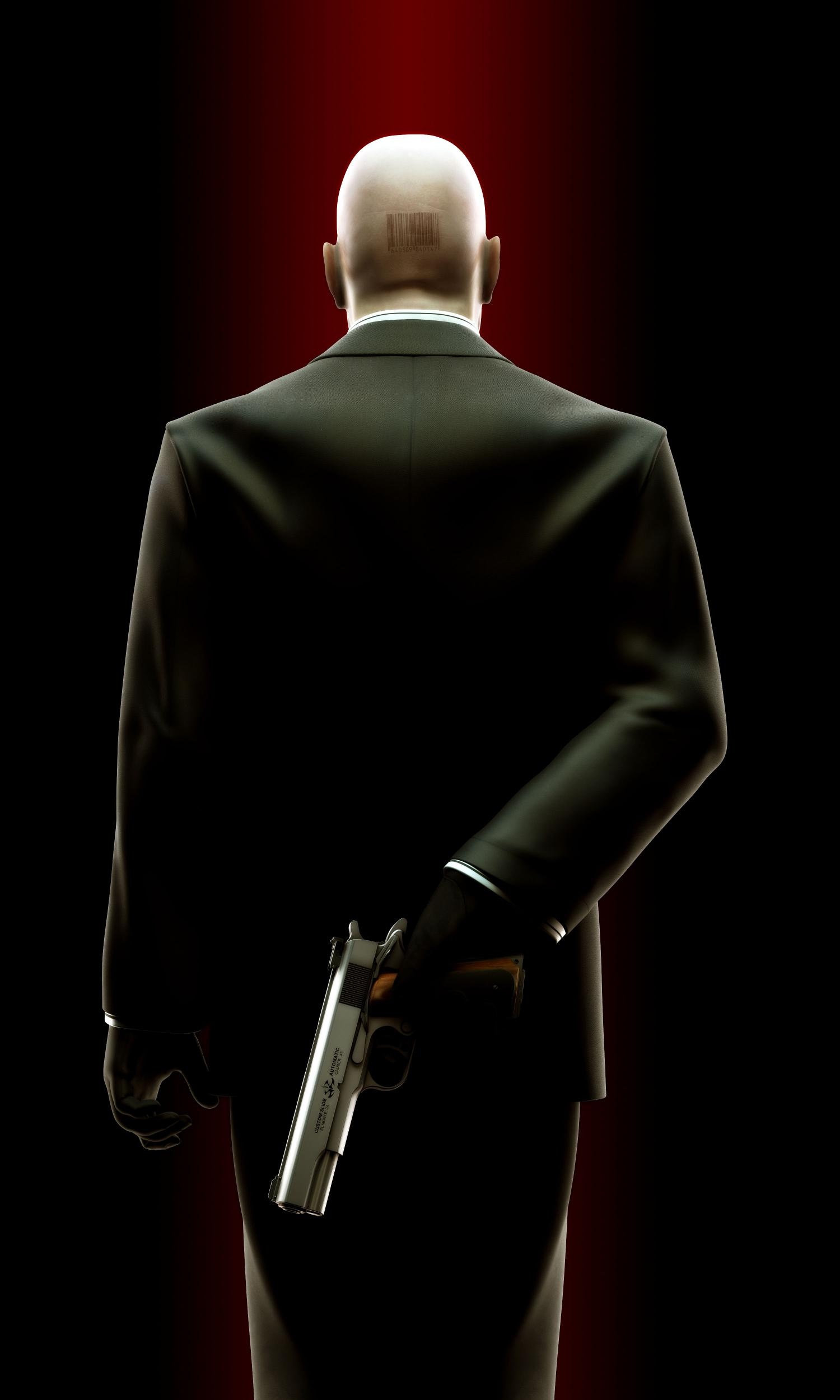 Hitman: Contracts game, Stealth assassination, Promotional art, Action-packed, 1500x2500 HD Phone