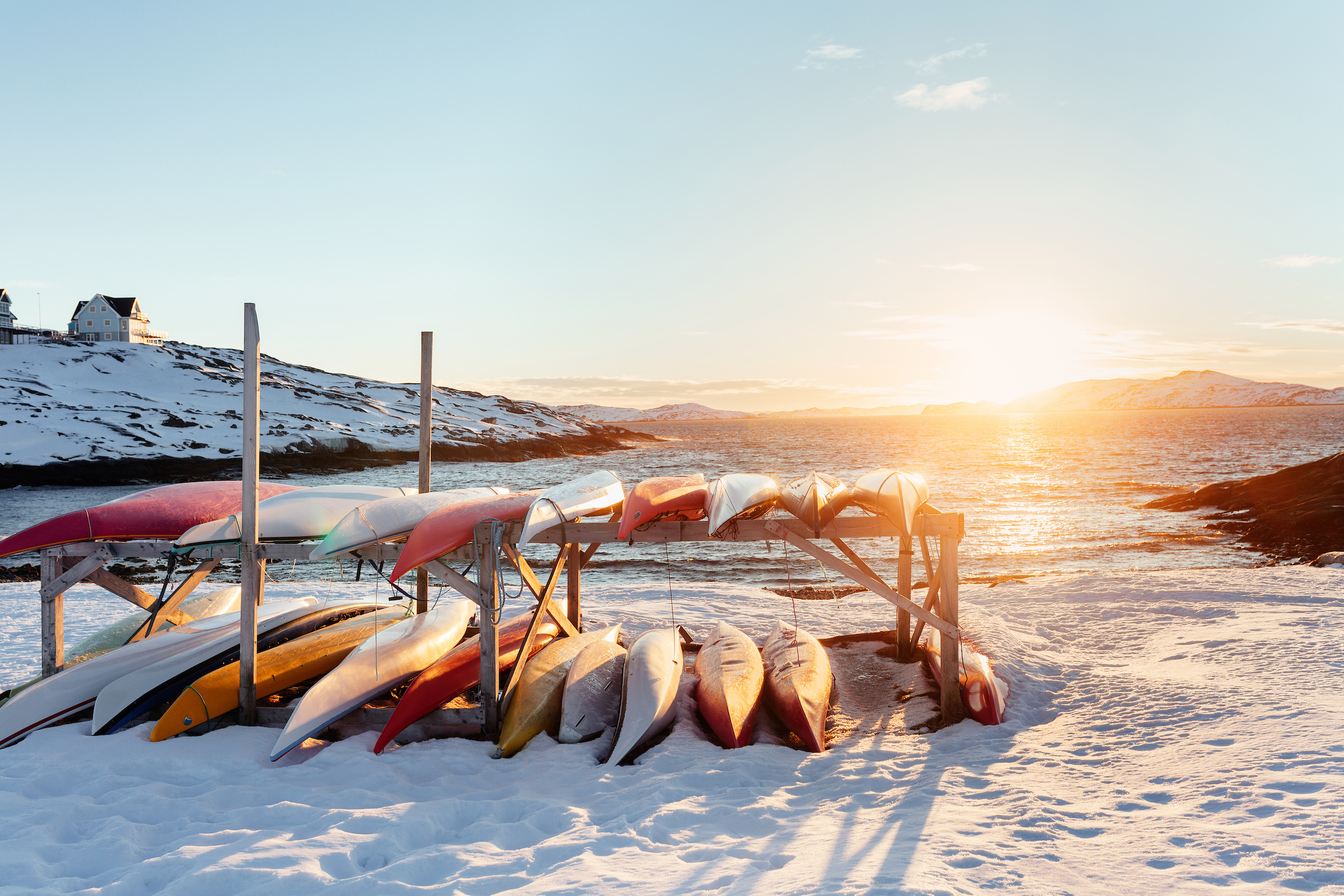 Nuuk, Greenland, Heavenly light, Stunning natural beauty, 2400x1600 HD Desktop