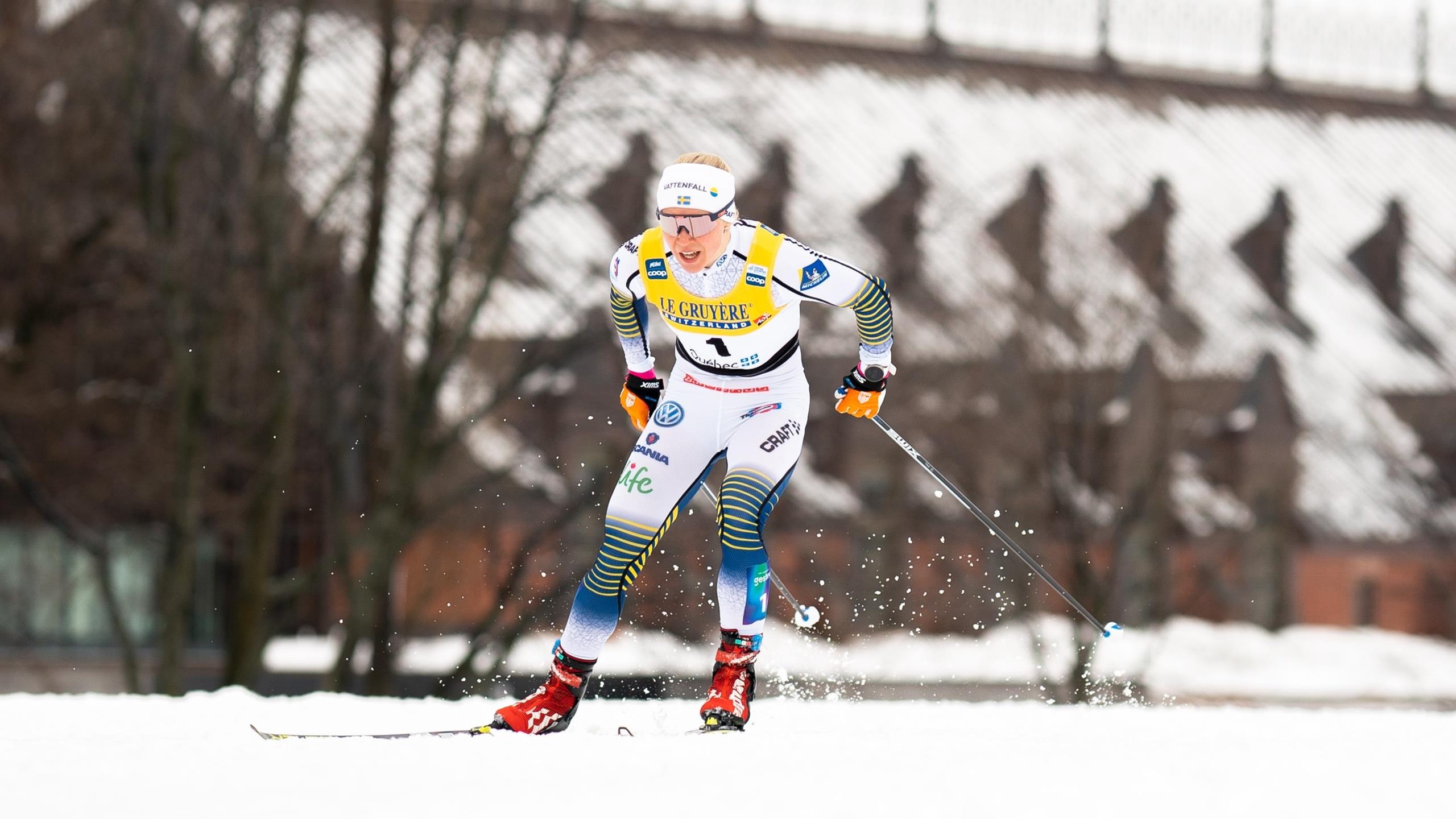 Jonna Sundling, Dramatic sprint victory, Linn Svahn, Cross country skiing, 2560x1440 HD Desktop