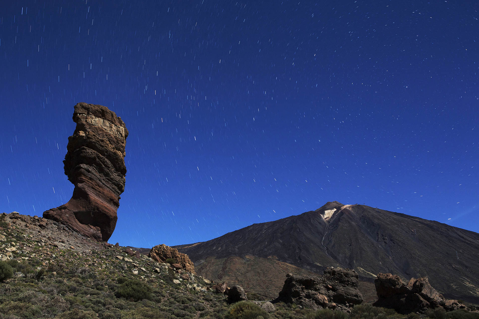 Teide National Park, Night sky, Stars trail, Photography inspiration, 1920x1280 HD Desktop