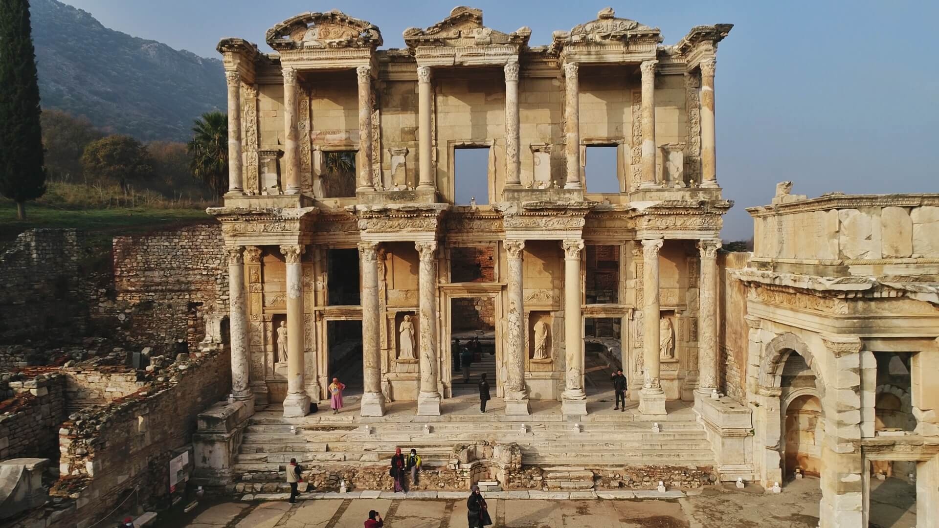 Antike Stadt Ephesus, Medeniyetler Beii, Travels, Turkey, 1920x1080 Full HD Desktop