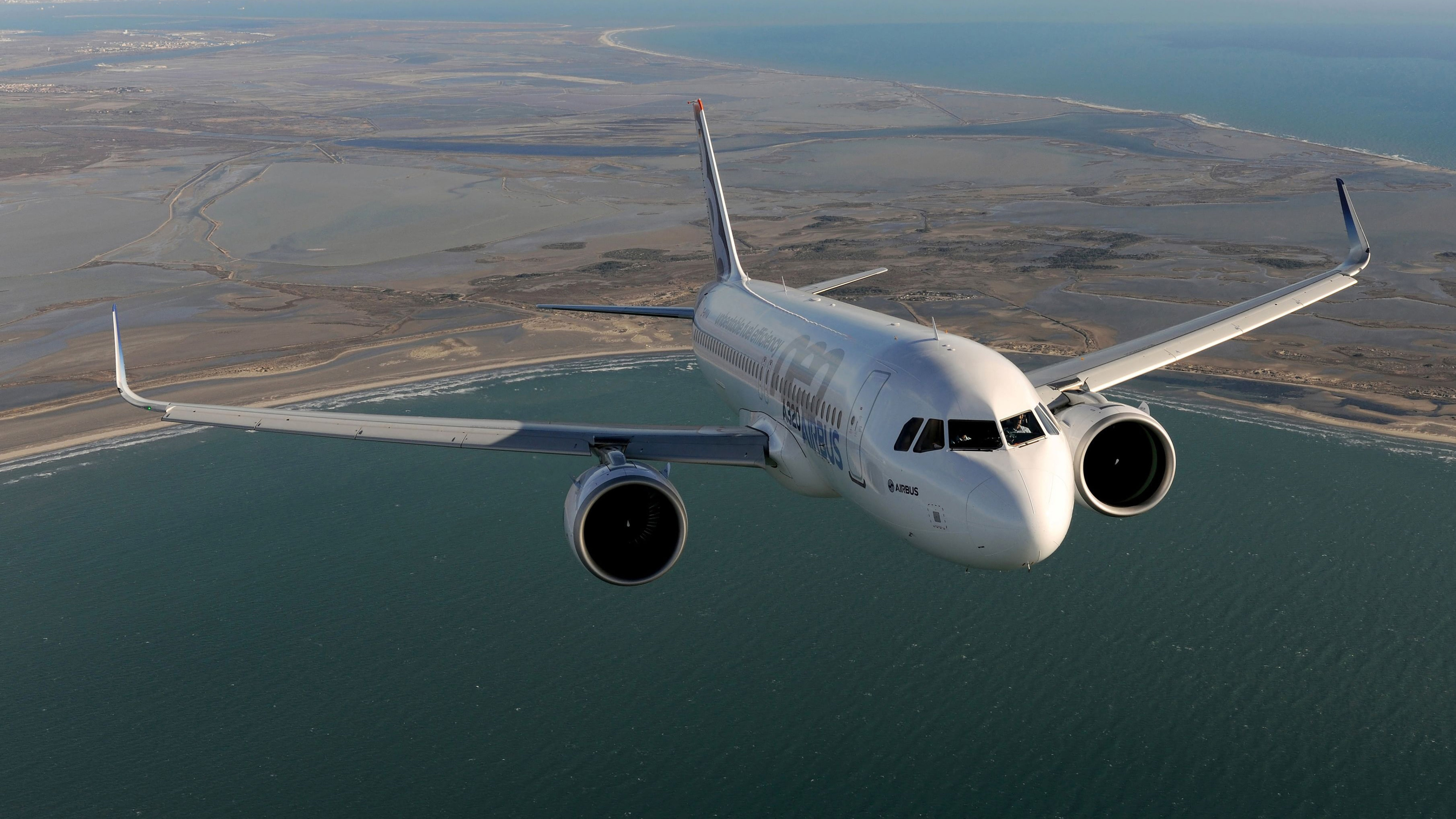 Airbus A320, Travels, Passenger plane, Civil aviation, 3840x2160 4K Desktop