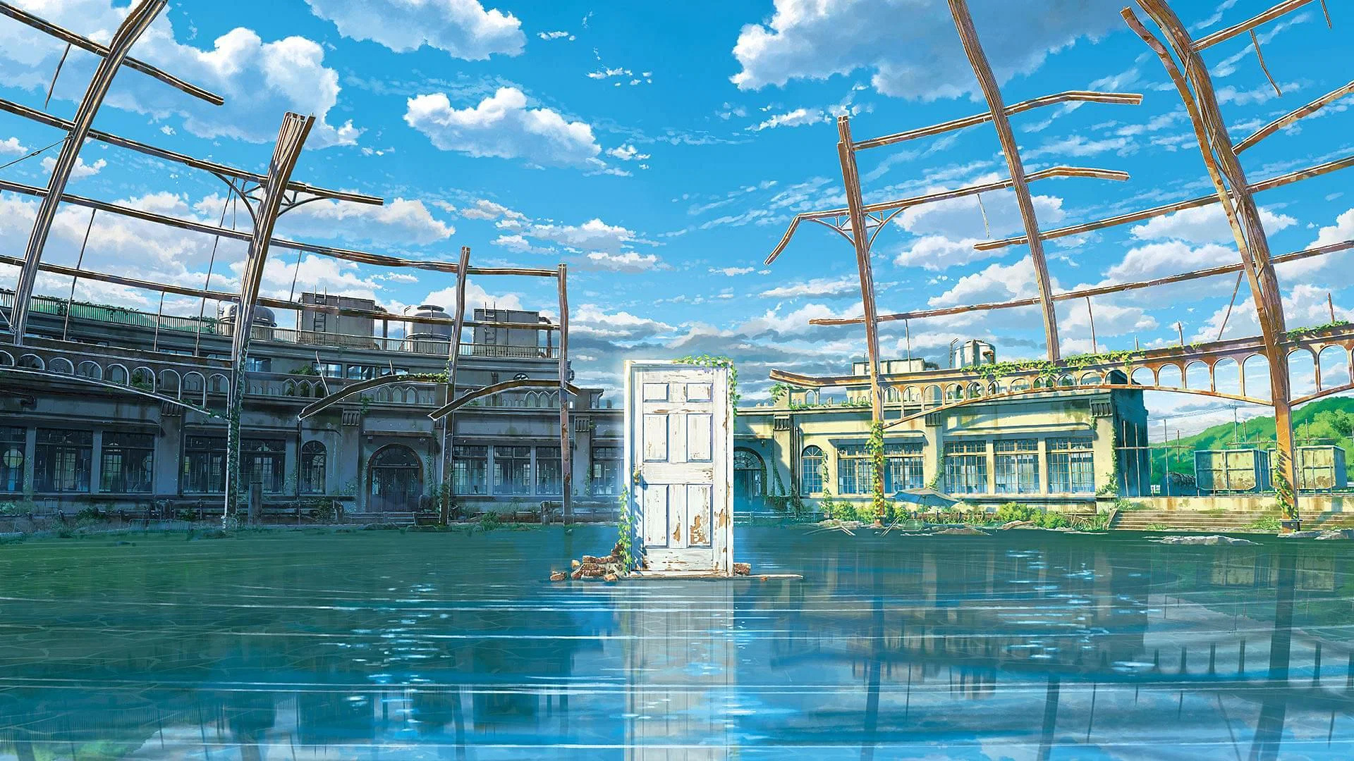 Makoto Shinkai Anime, New Movie, 2022 Release Date, Key Visual, 1920x1080 Full HD Desktop