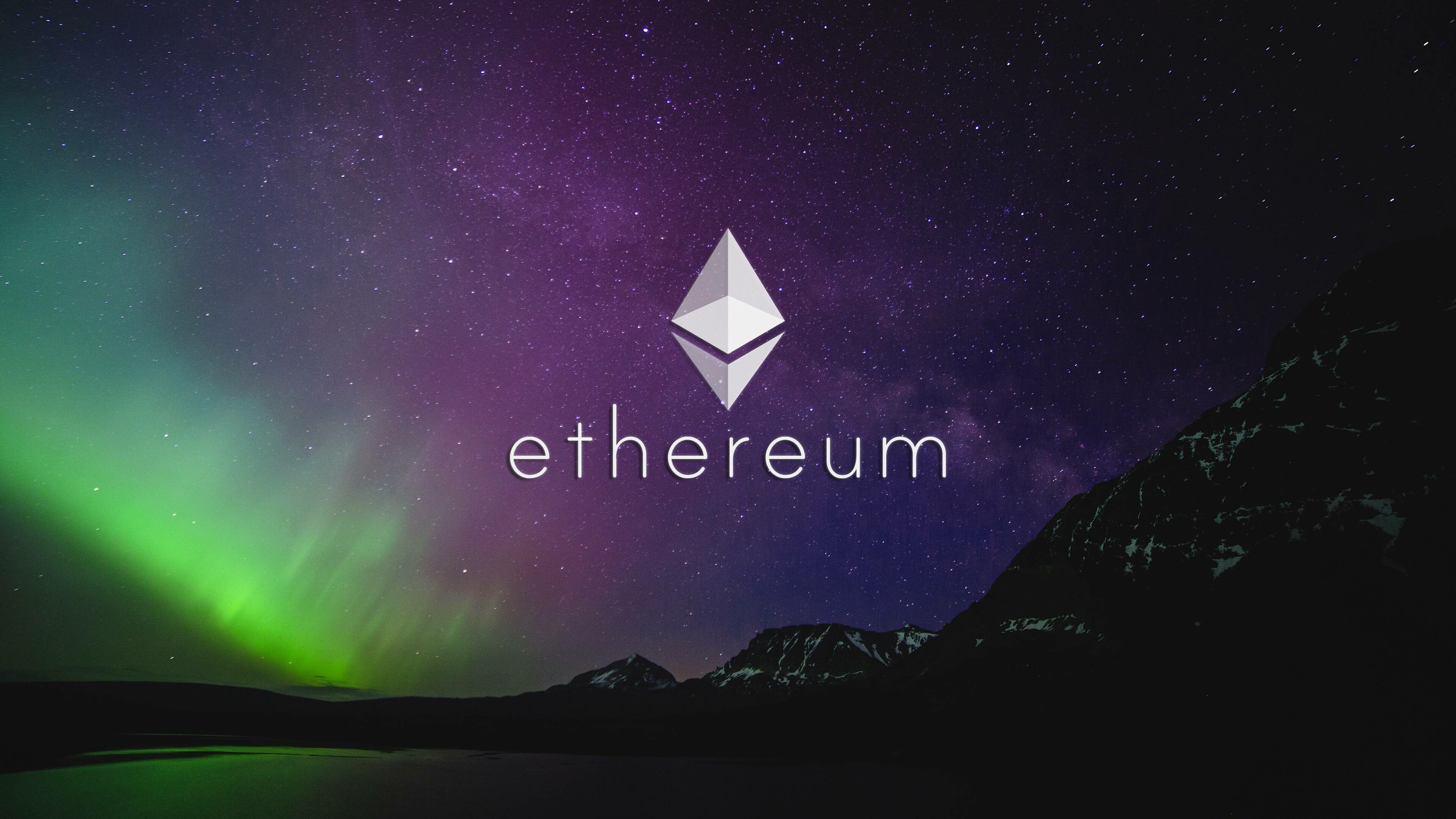 Cryptocurrency: Ethereum, A decentralized, open-source blockchain with smart contract functionality. 3840x2160 4K Wallpaper.