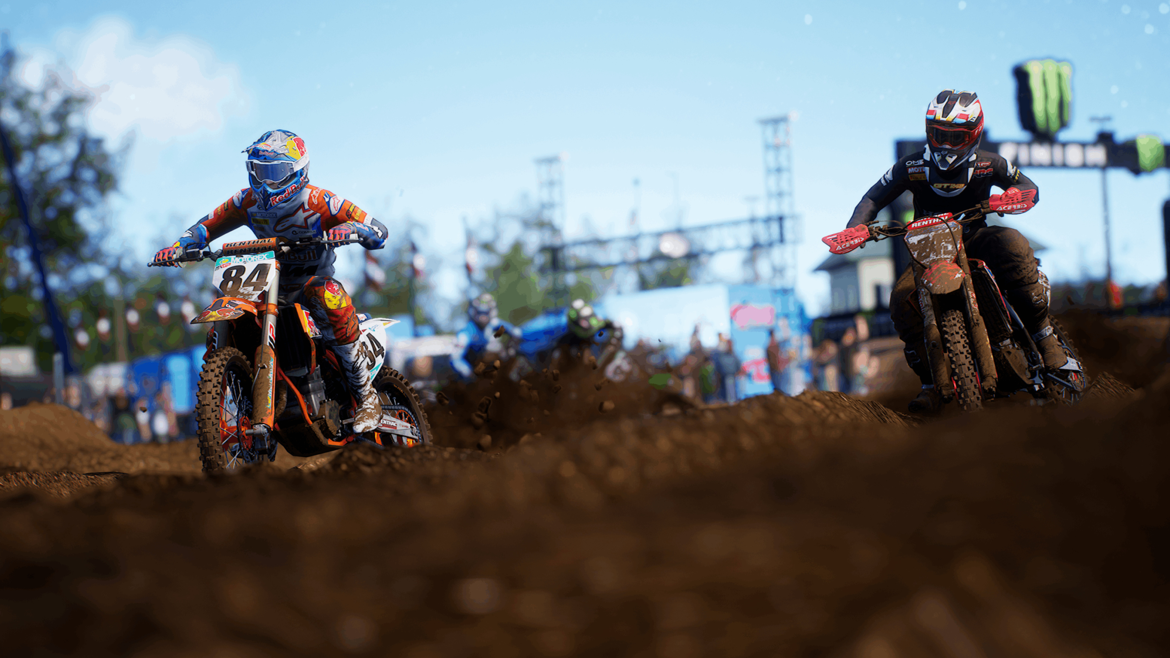 Motocross: MXGP 2019, By Milestone, Xbox One, PlayStation 4, August 26, 2019, Steam Community. 3840x2160 4K Background.