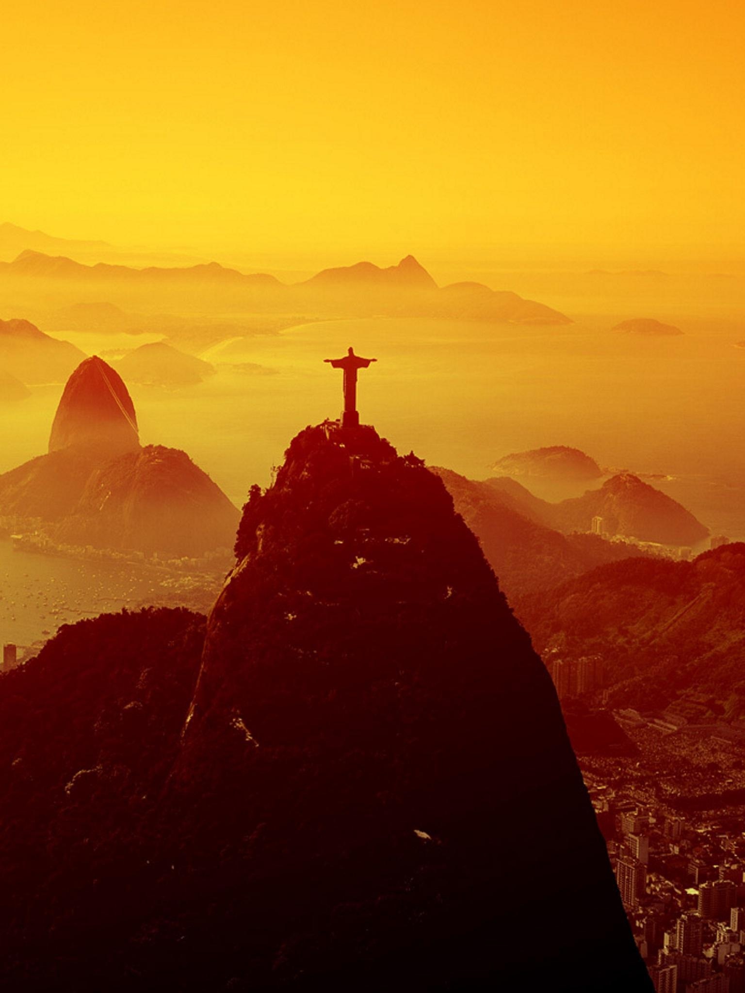 Rio de Janeiro, Travels, Brazilian statue, Mobile wallpapers, 1540x2050 HD Phone