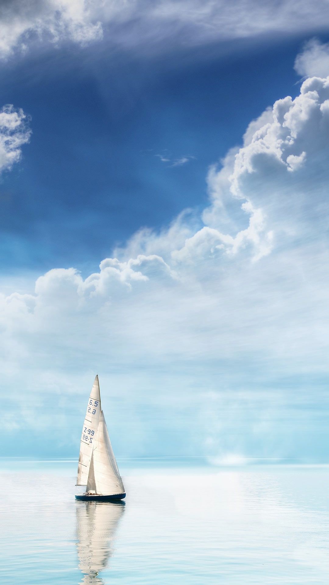 Sail Boat: A vessel propelled by sail, Blue-water cruising. 1080x1920 Full HD Wallpaper.