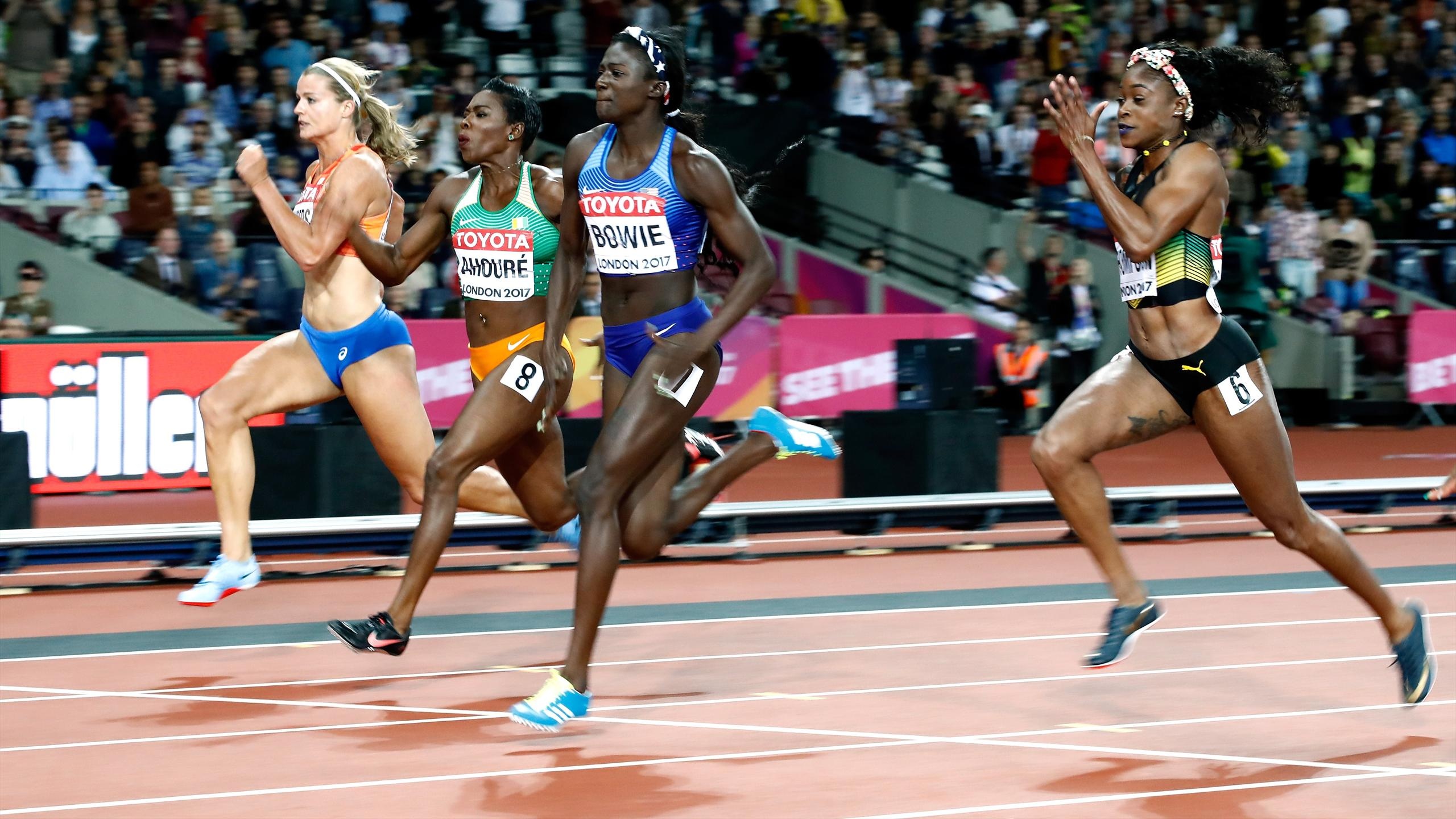 Tori Bowie, Sports icon, Olympic sprinter, Stellar performance, 2560x1440 HD Desktop