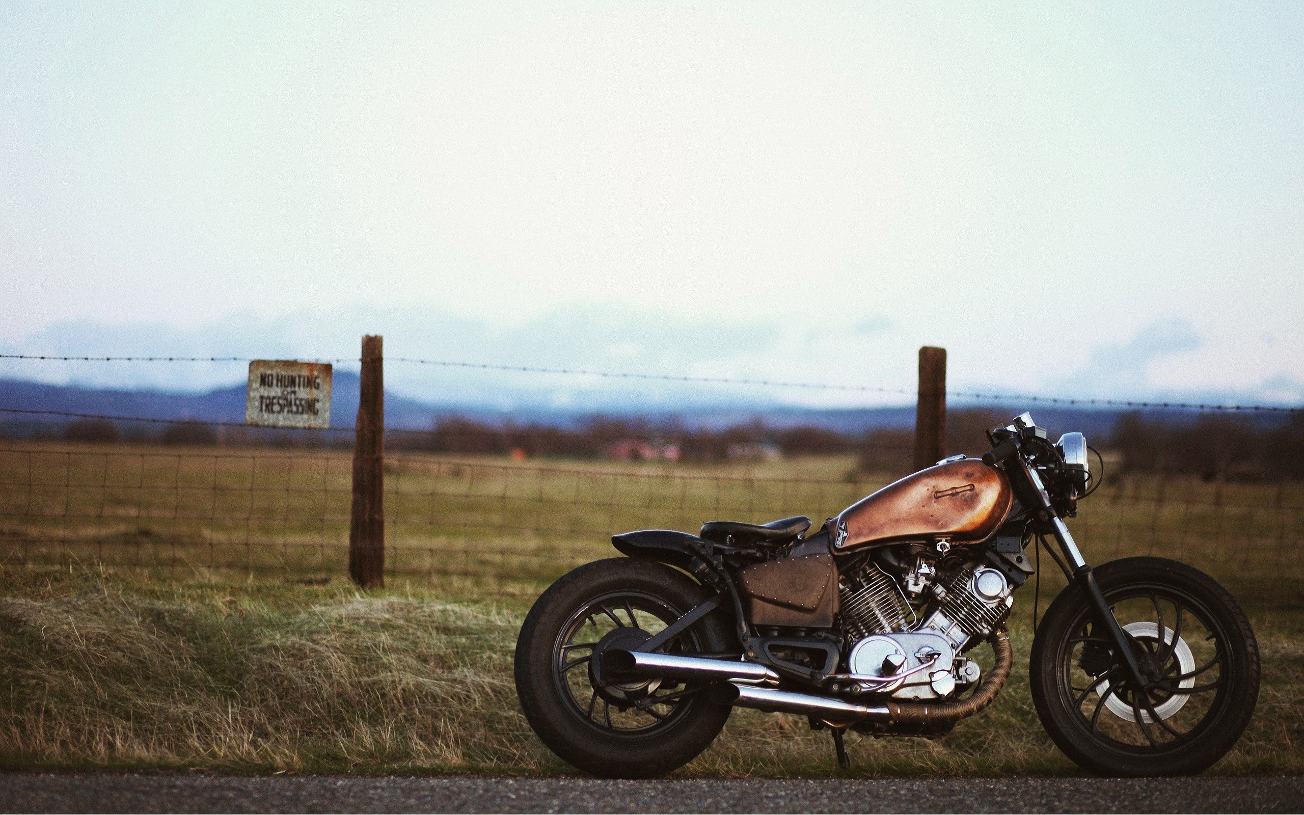 Triumph Bobber, Car motorcycle racing, Off-roading adventure, HD wallpapers, 2560x1600 HD Desktop