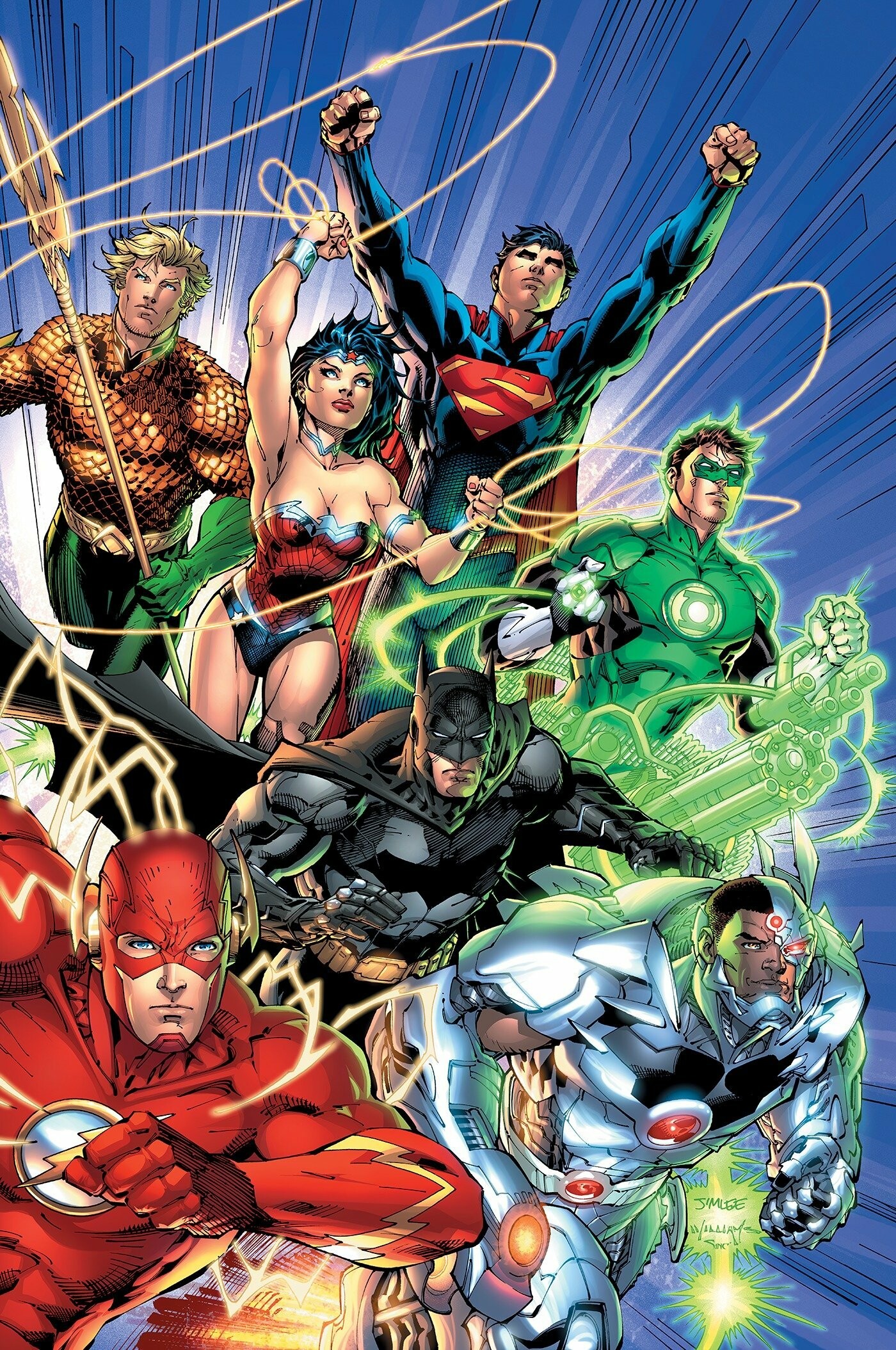 DC Heroes: Justice League, Victor Stone / Cyborg, Barry Allen / The Flash, Batman, Superman. 1400x2110 HD Background.