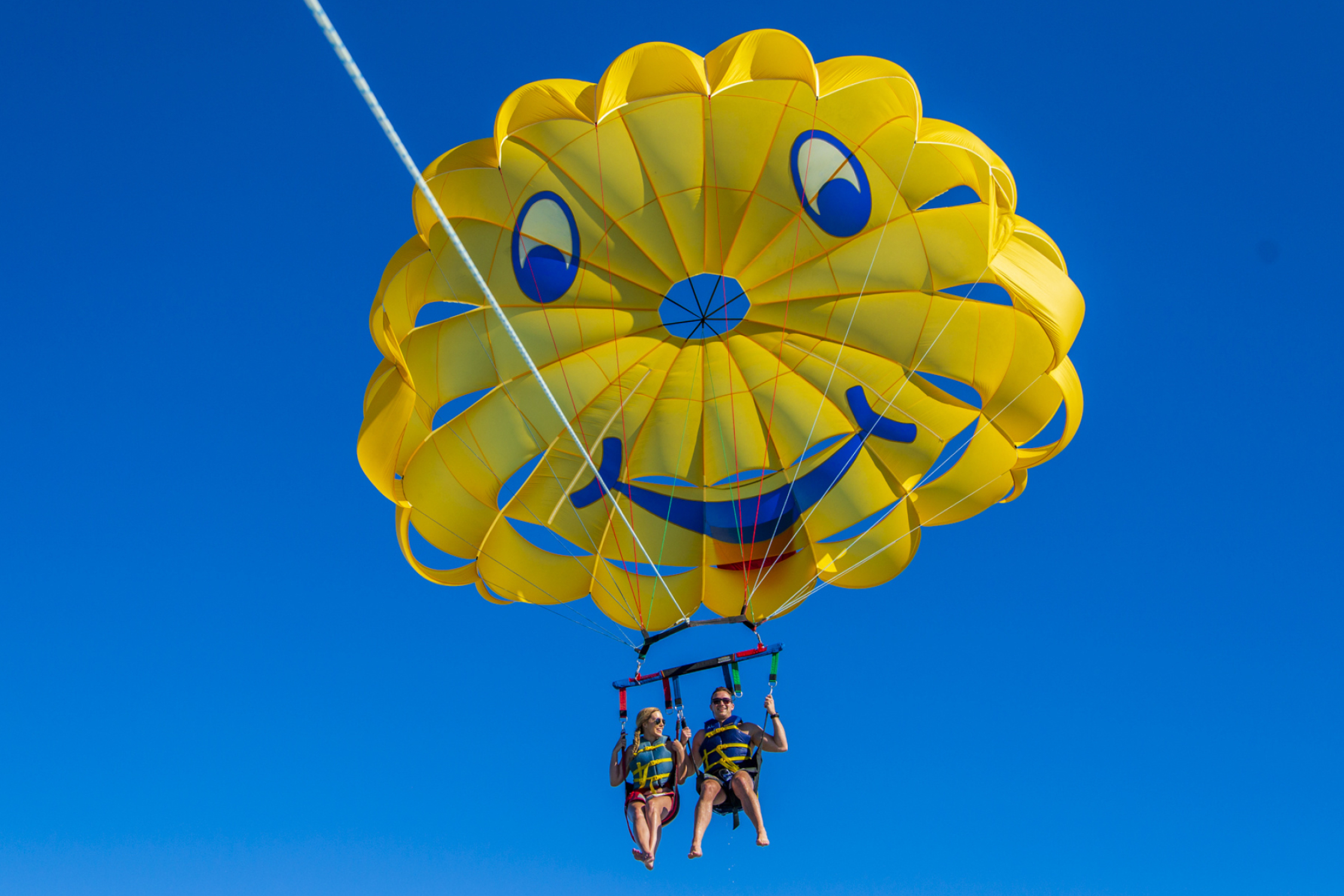 Parasailing: A once-in-a-lifetime experience, Recreational activity, A parasail wing, Watersports. 2250x1500 HD Background.