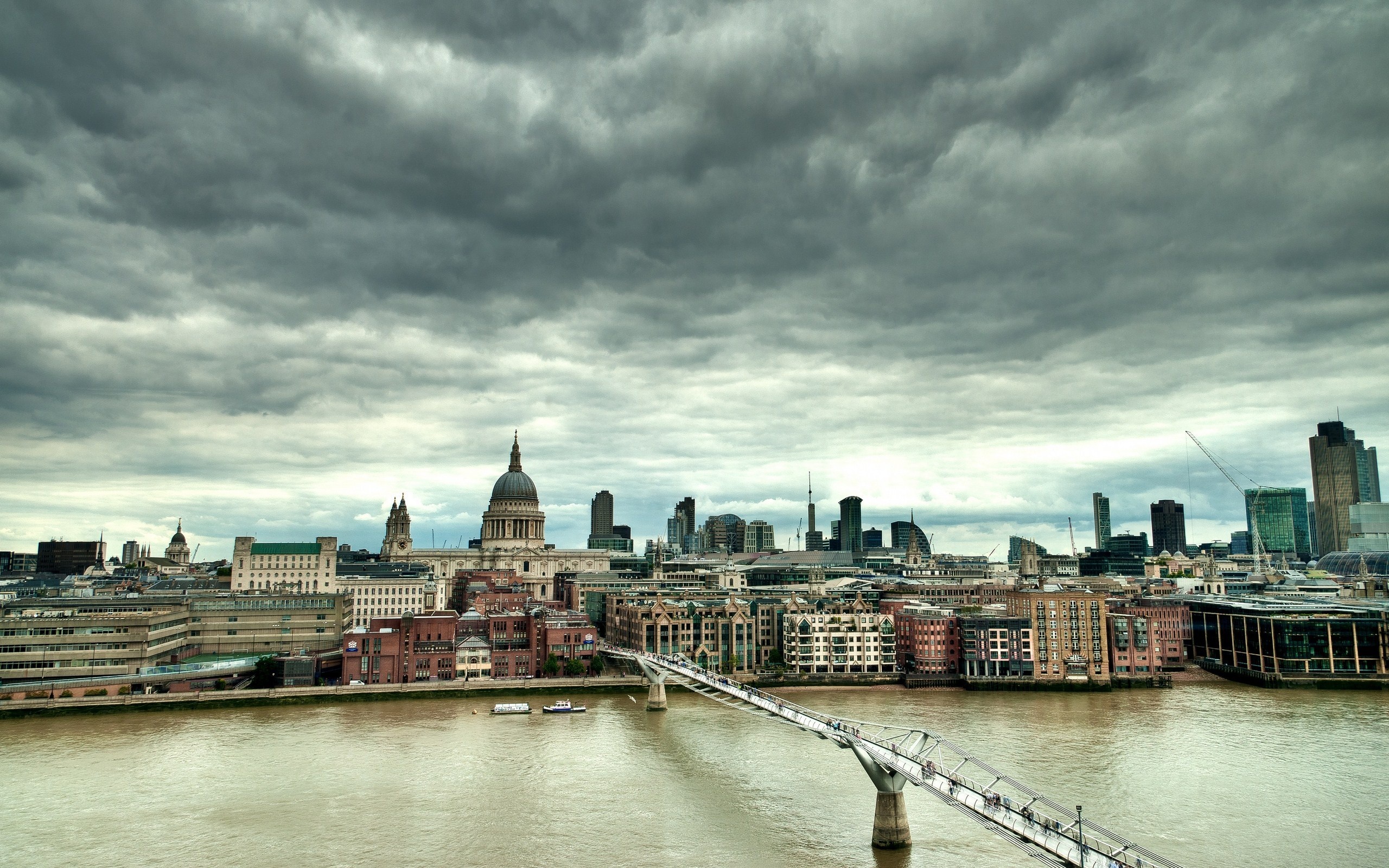 The River Thames, Iconic London landmark, Urban scenery, Historical bridges, 2560x1600 HD Desktop