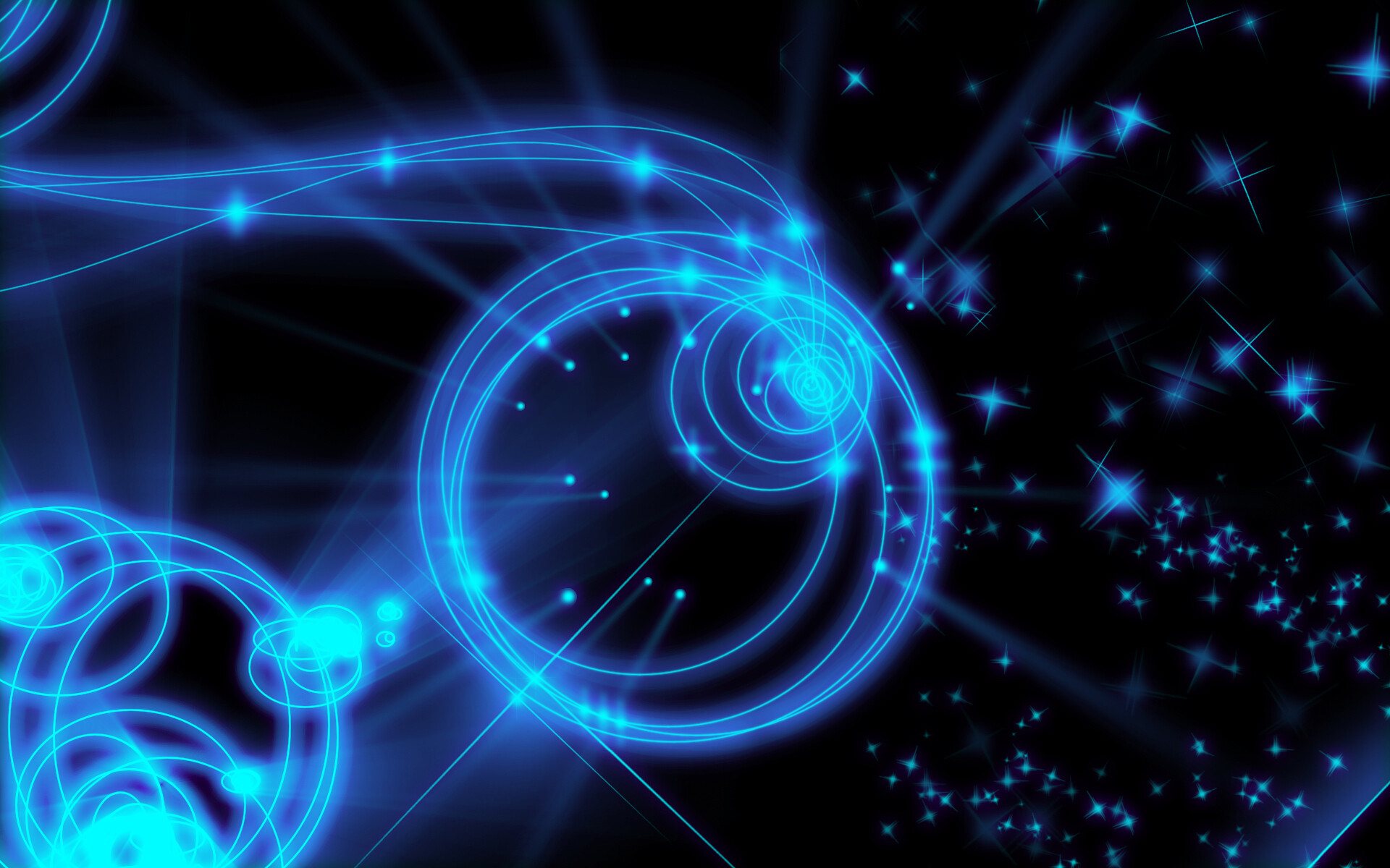 Glow in the Dark: Visual effects, Neon astronomical objects, Abstract circles. 1920x1200 HD Wallpaper.