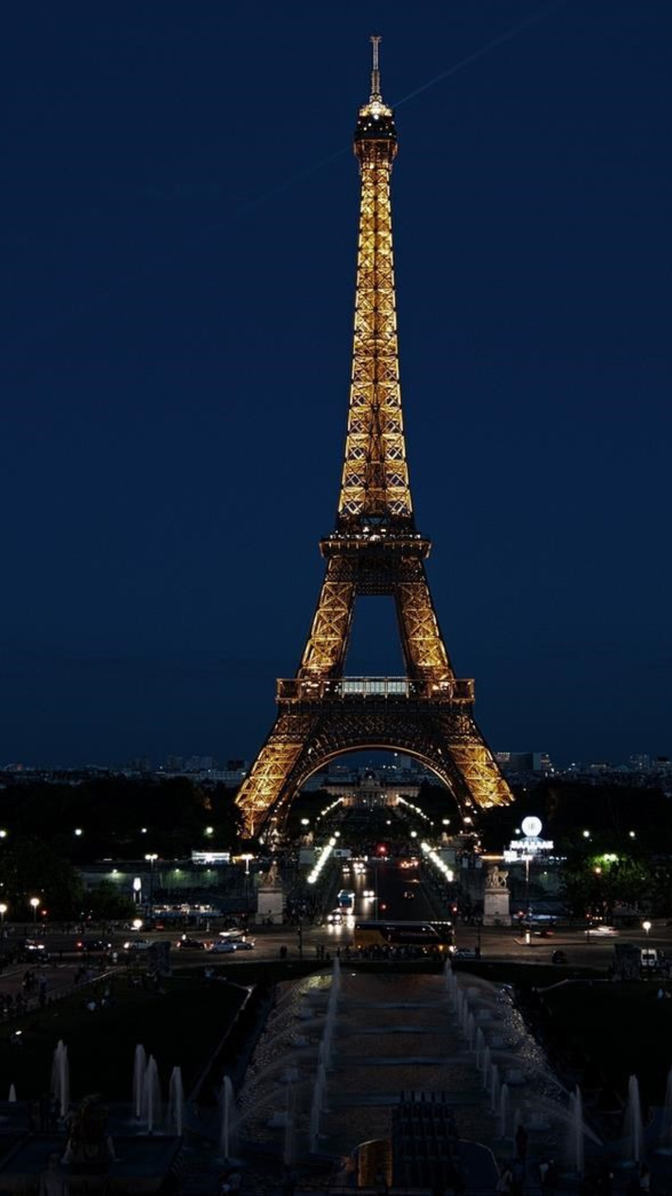 Paris: The most visited monument with an entrance fee in the world, The French capital. 2160x3840 4K Background.
