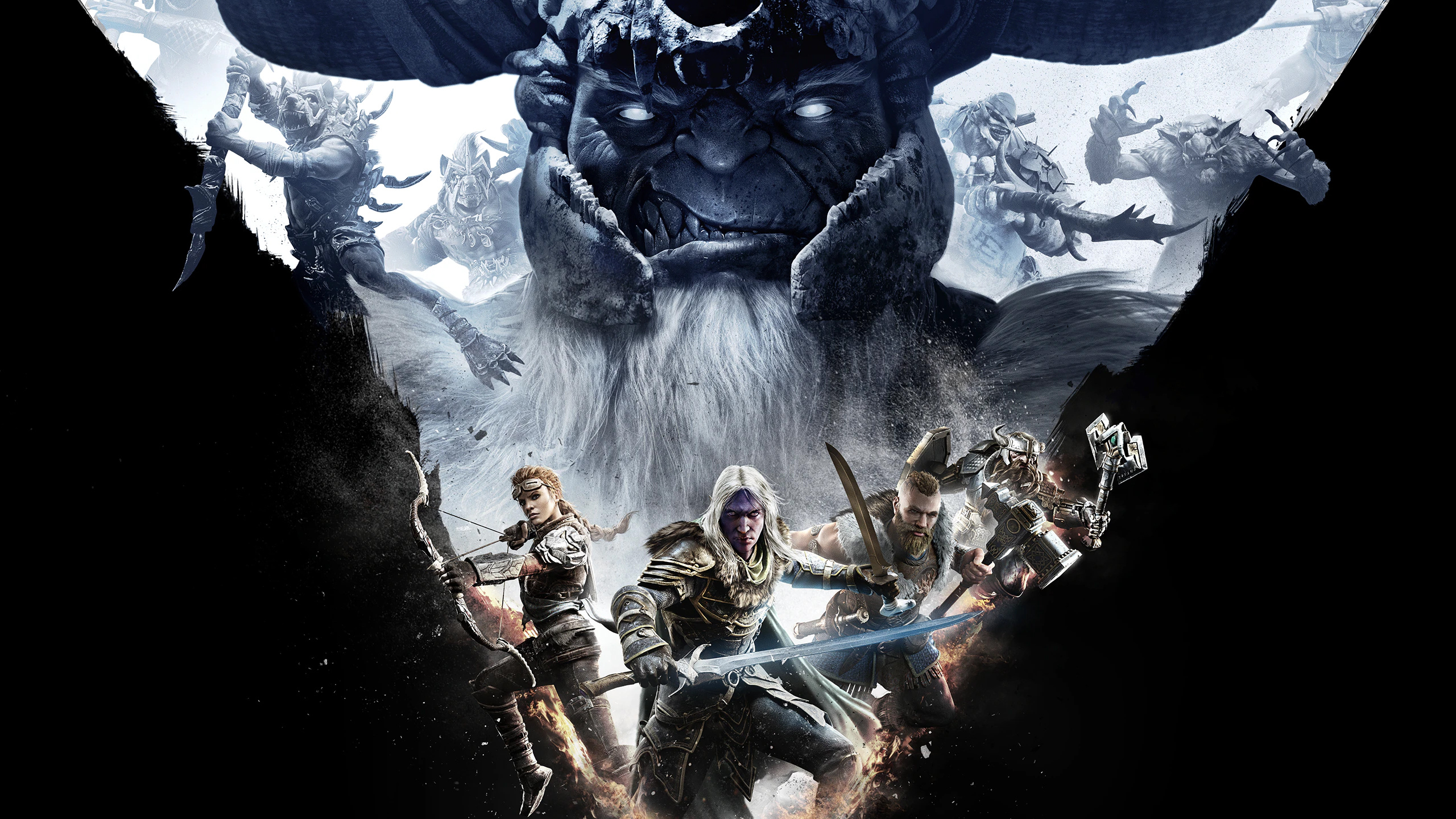 Dungeons & Dragons lore, Dark fantasy universe, Cooperative gameplay, Action-packed, 2560x1440 HD Desktop