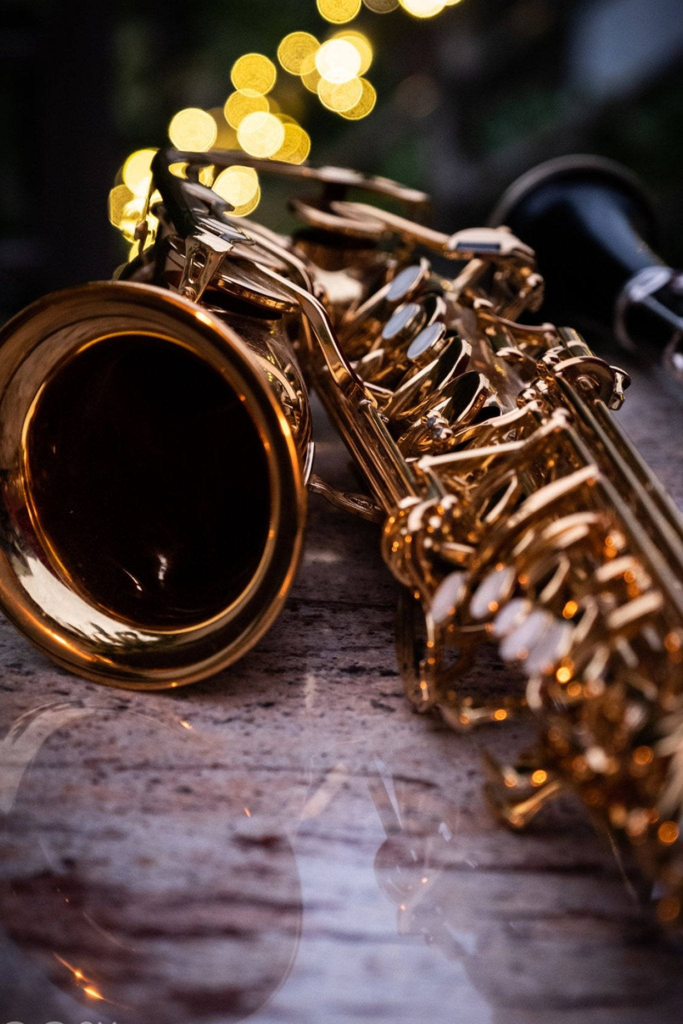 Saxophone: A musical wind instrument consisting of a brass tube and a mouthpiece with one reed. 1370x2050 HD Wallpaper.
