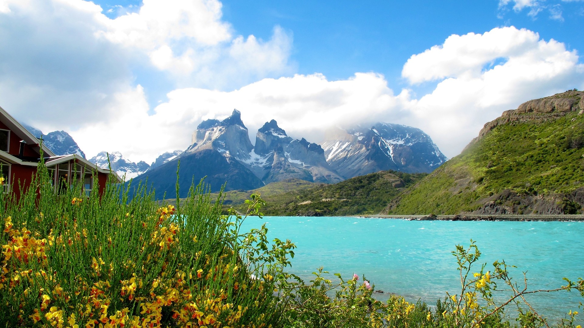 Torres del Paine National Park, Majestic scenery, Natural wonder, Chile, 1920x1080 Full HD Desktop