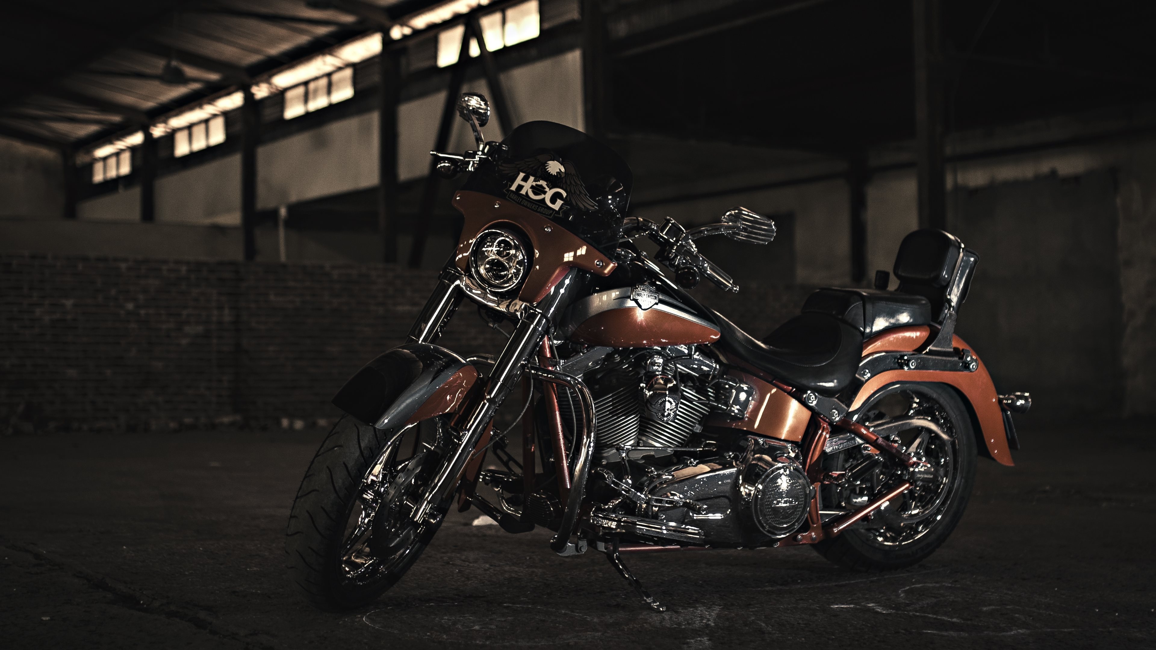 Harley Bikes (Auto), 4K Harley Davidson, Muscle and power, 3840x2160 4K Desktop
