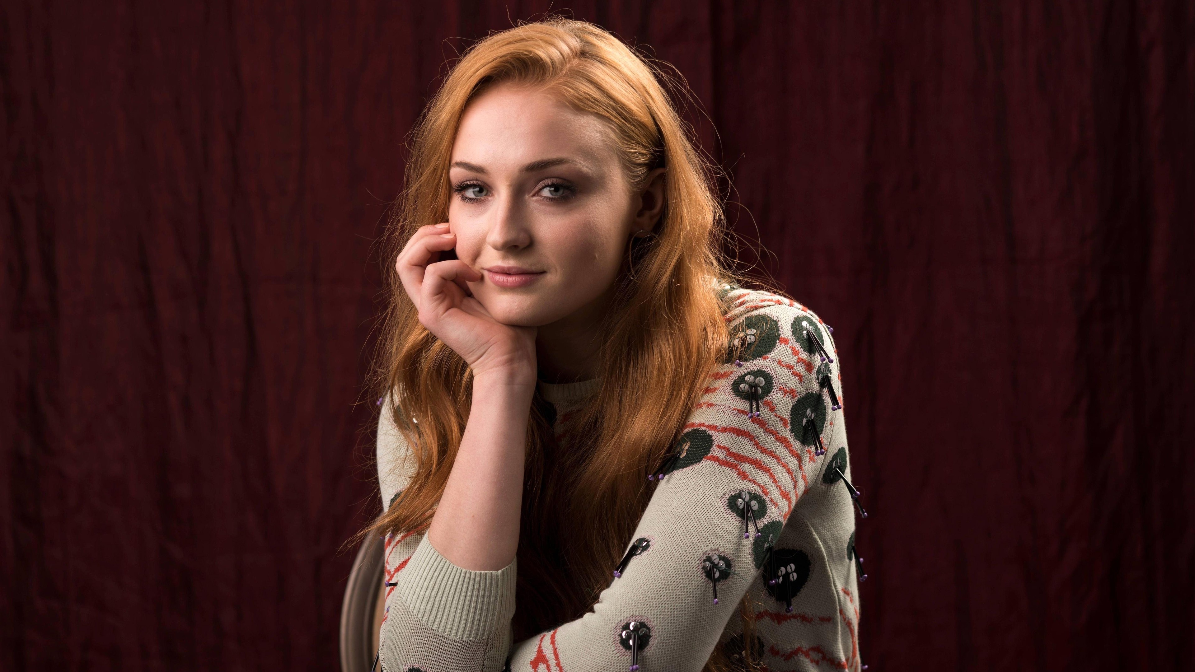 Sophie Turner: Played Westley in episode: "The Fire Swamp" of the Home Movie: The Princess Bride. 3840x2160 4K Wallpaper.