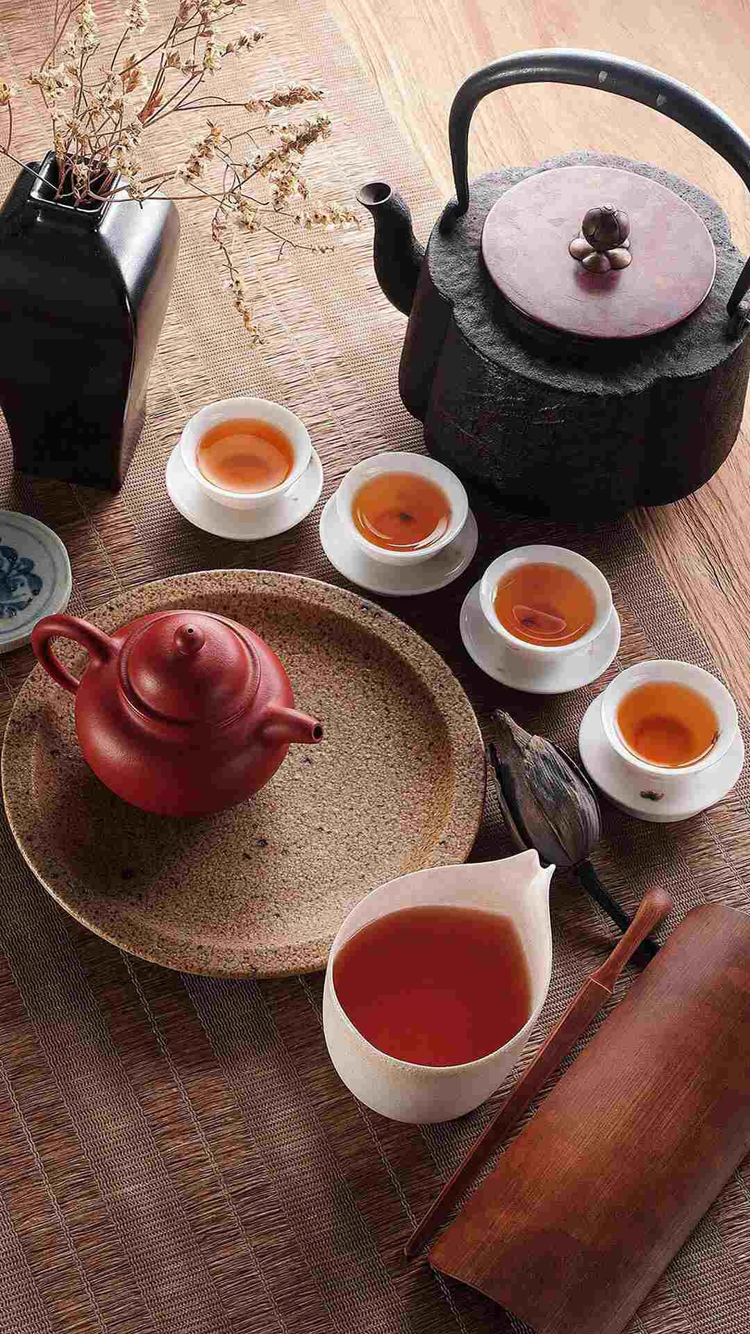 Tea: First originating in China, the beverage's name there is hong cha. 1080x1920 Full HD Wallpaper.