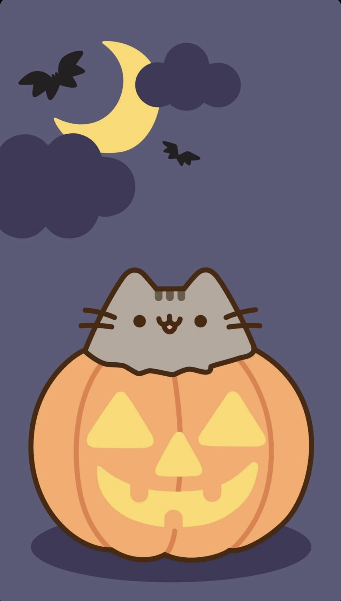 Halloween cat, Pusheen wallpapers, Cute and festive, Free download, 1130x1990 HD Phone