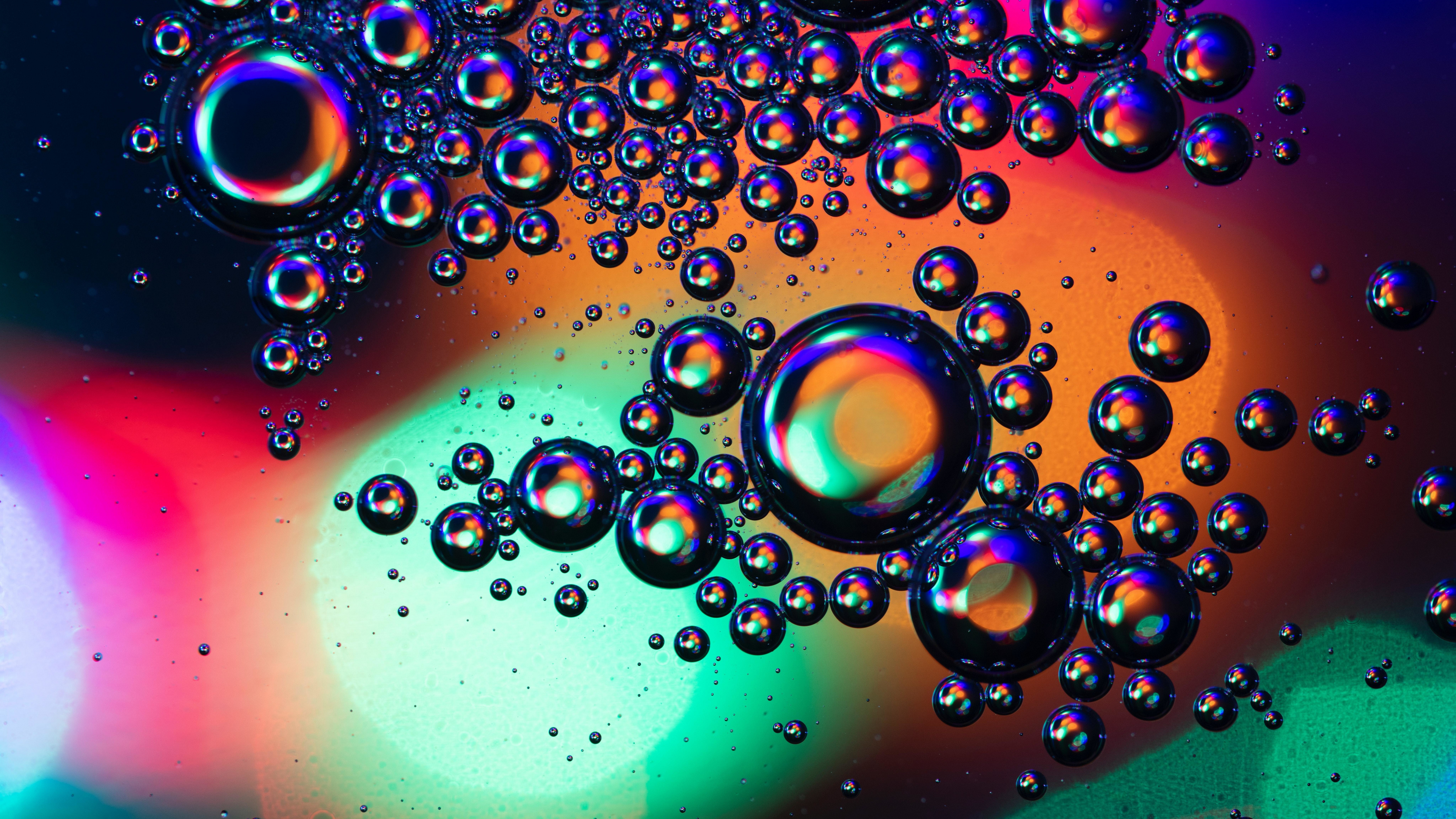 Transparent bubbles, Close up, UHD wallpaper, 3840x2160 4K Desktop