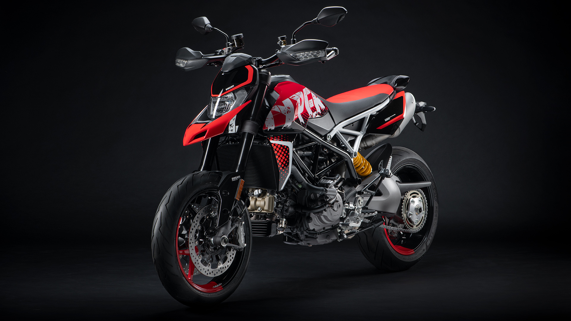 Ducati Hypermotard 950, 2021 model, Motorrad center showcase, Thrilling performance, 1920x1080 Full HD Desktop