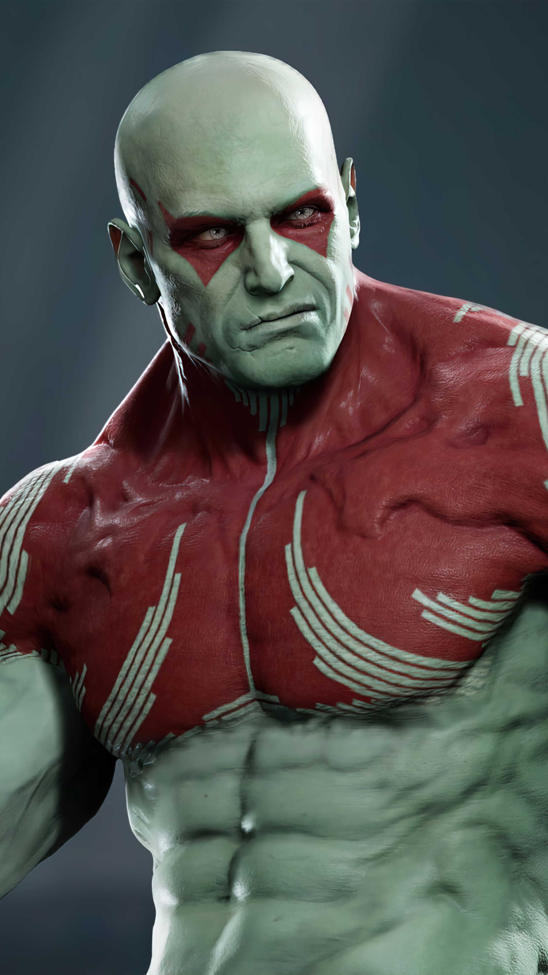 Marvel's Guardians of the Galaxy: Drax the Destroyer, Jason Cavalier, Famed throughout the galaxy as the killer of Thanos. 2160x3840 4K Background.
