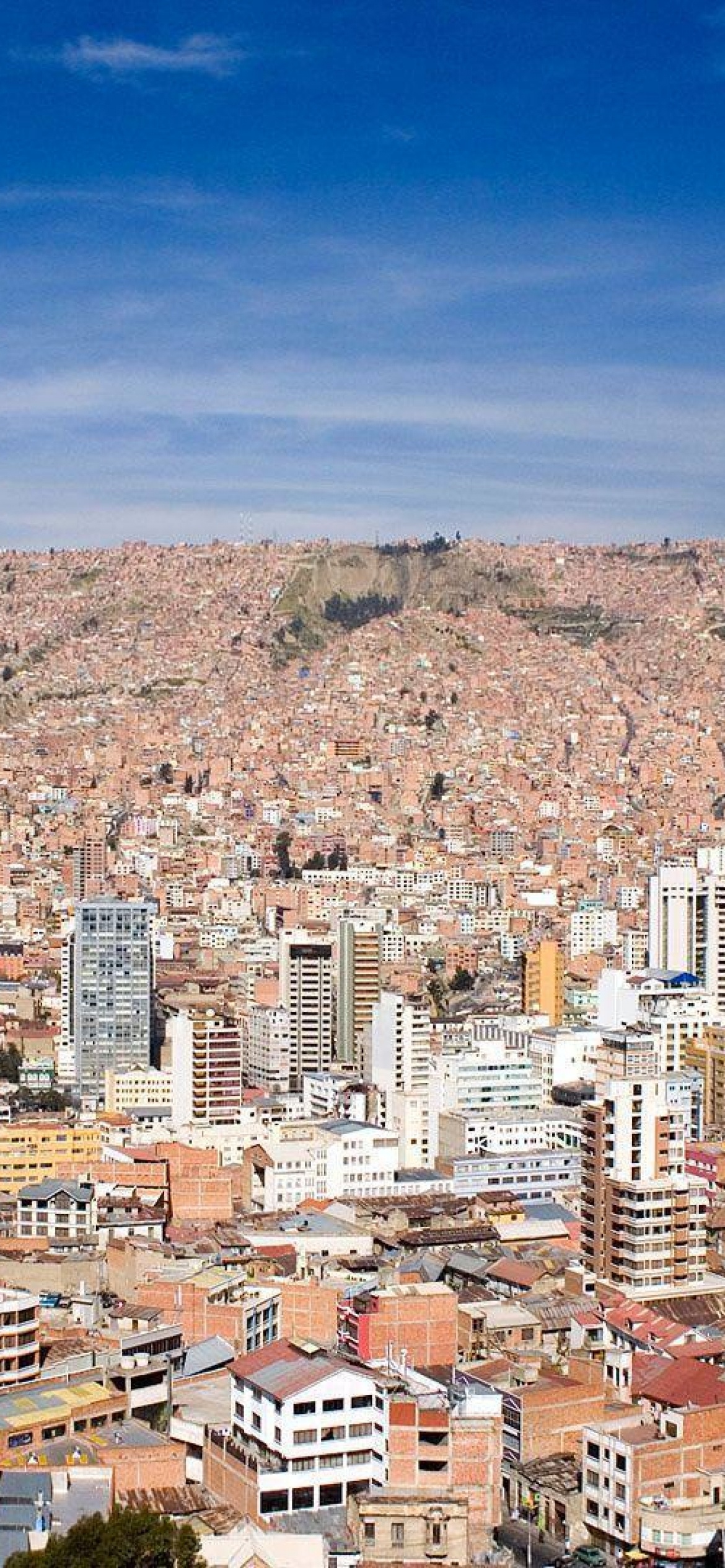 La Paz, Bolivian desert, Free HD wallpapers, Vibrant colors, 1170x2540 HD Handy