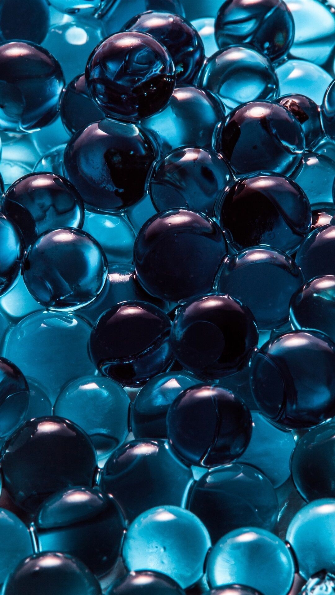 Glass: A brittle noncrystalline transparent substance produced by fusion, Spheres. 1080x1920 Full HD Wallpaper.