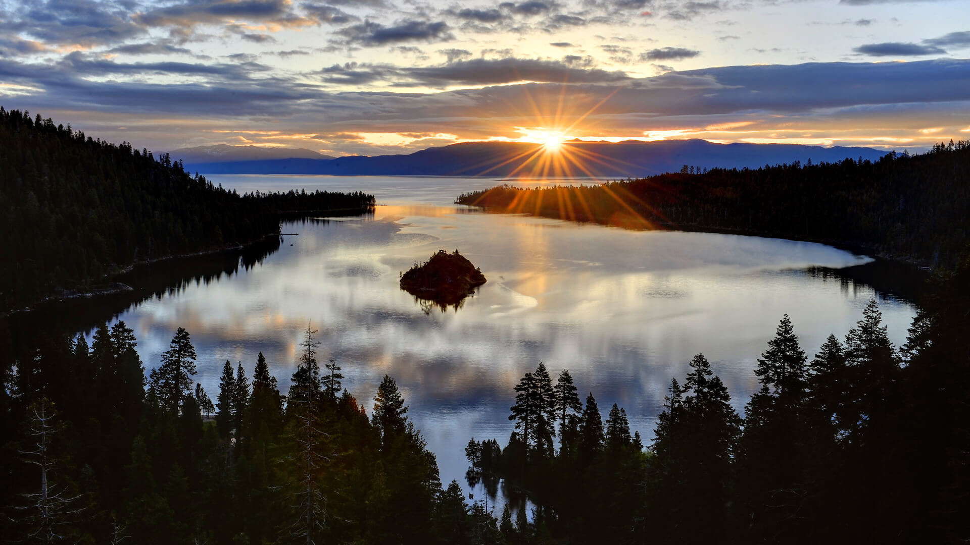 Emerald Bay, Tranquil waters, Majestic views, Lake Tahoe, 1920x1080 Full HD Desktop