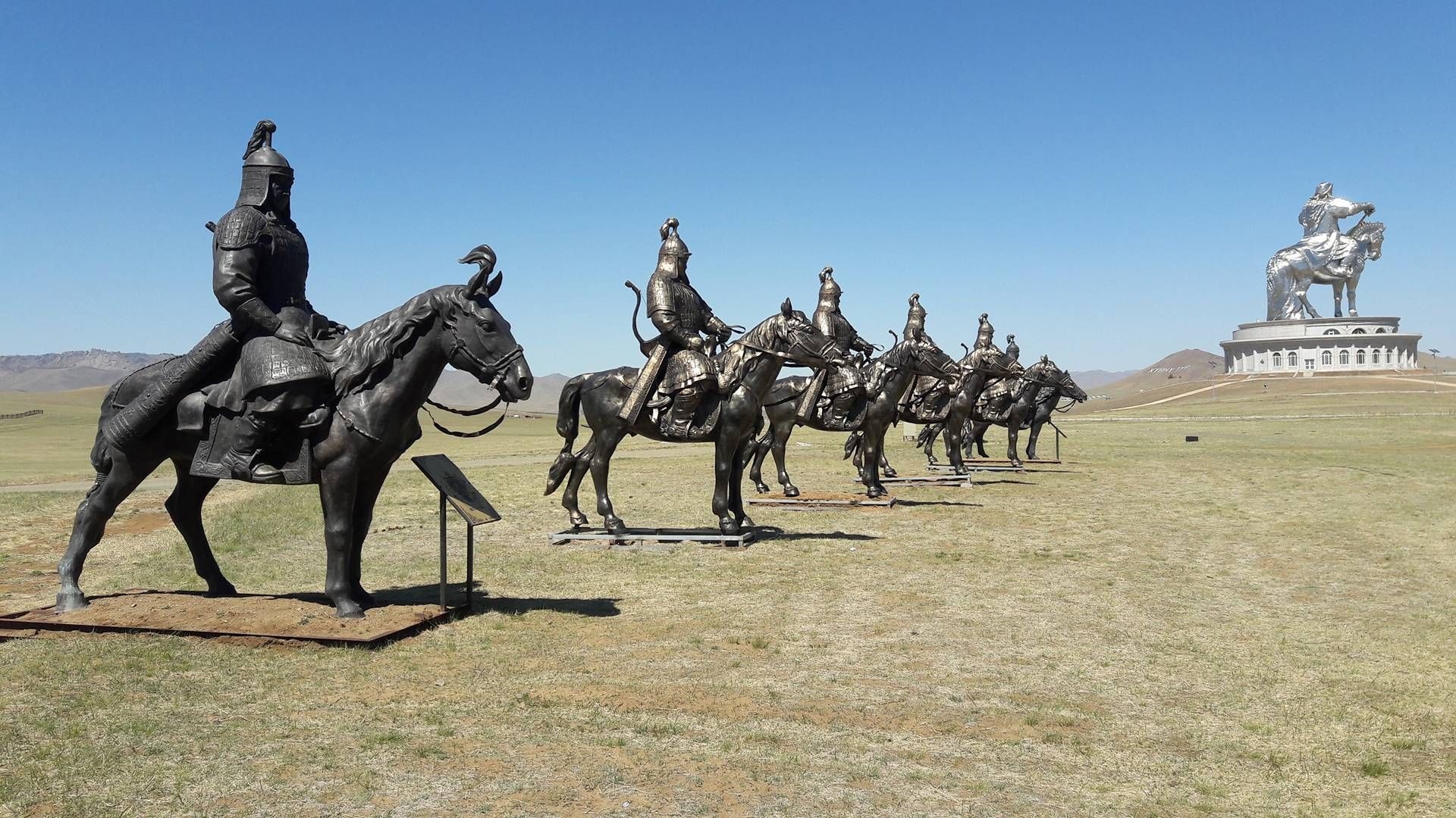 Genghis Khan, Equestrian statue, Ulaanbaatar city, Beautiful nature photos, 1920x1080 Full HD Desktop