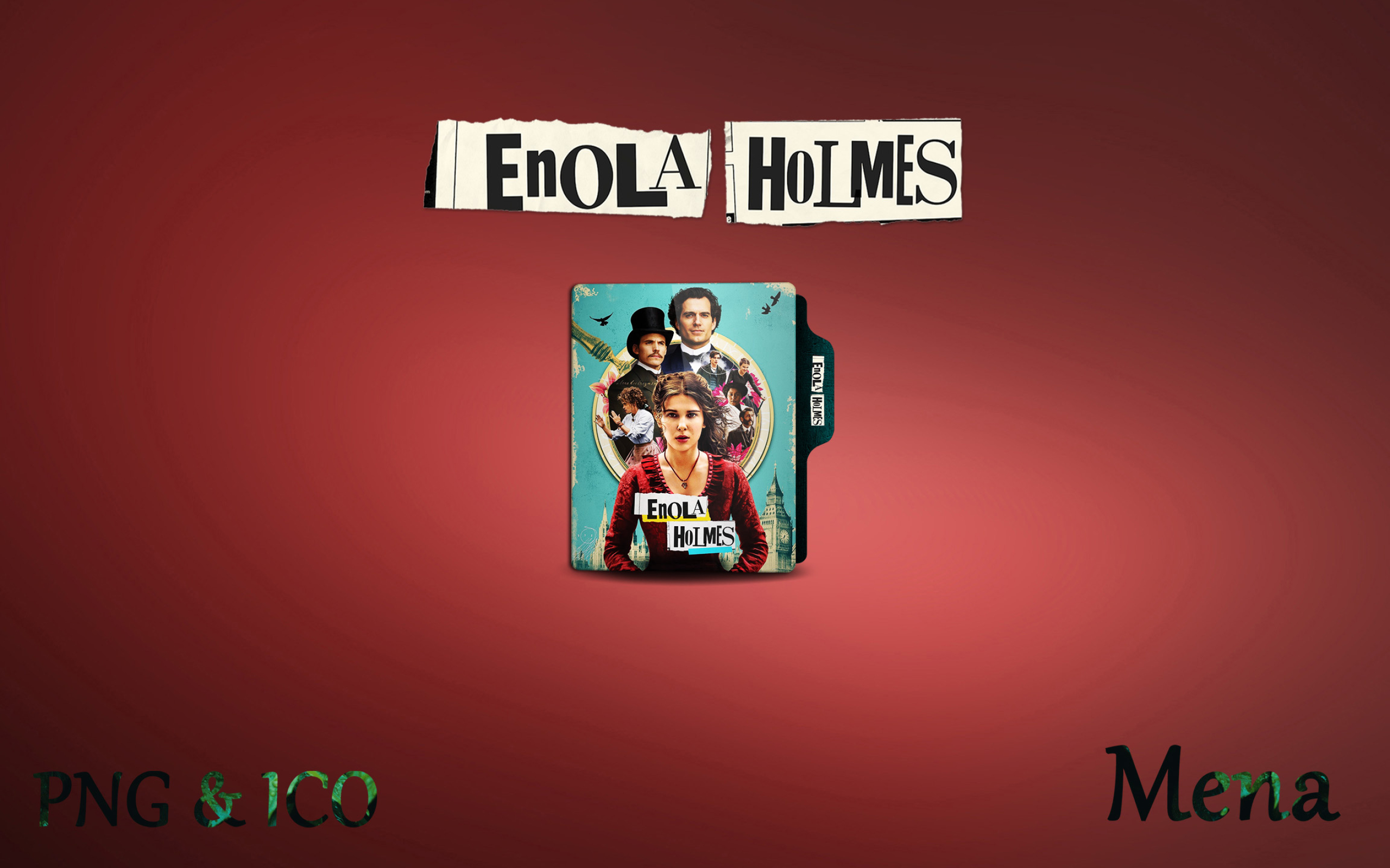 Enola Holmes, Folder icon, By mena7, 2560x1600 HD Desktop