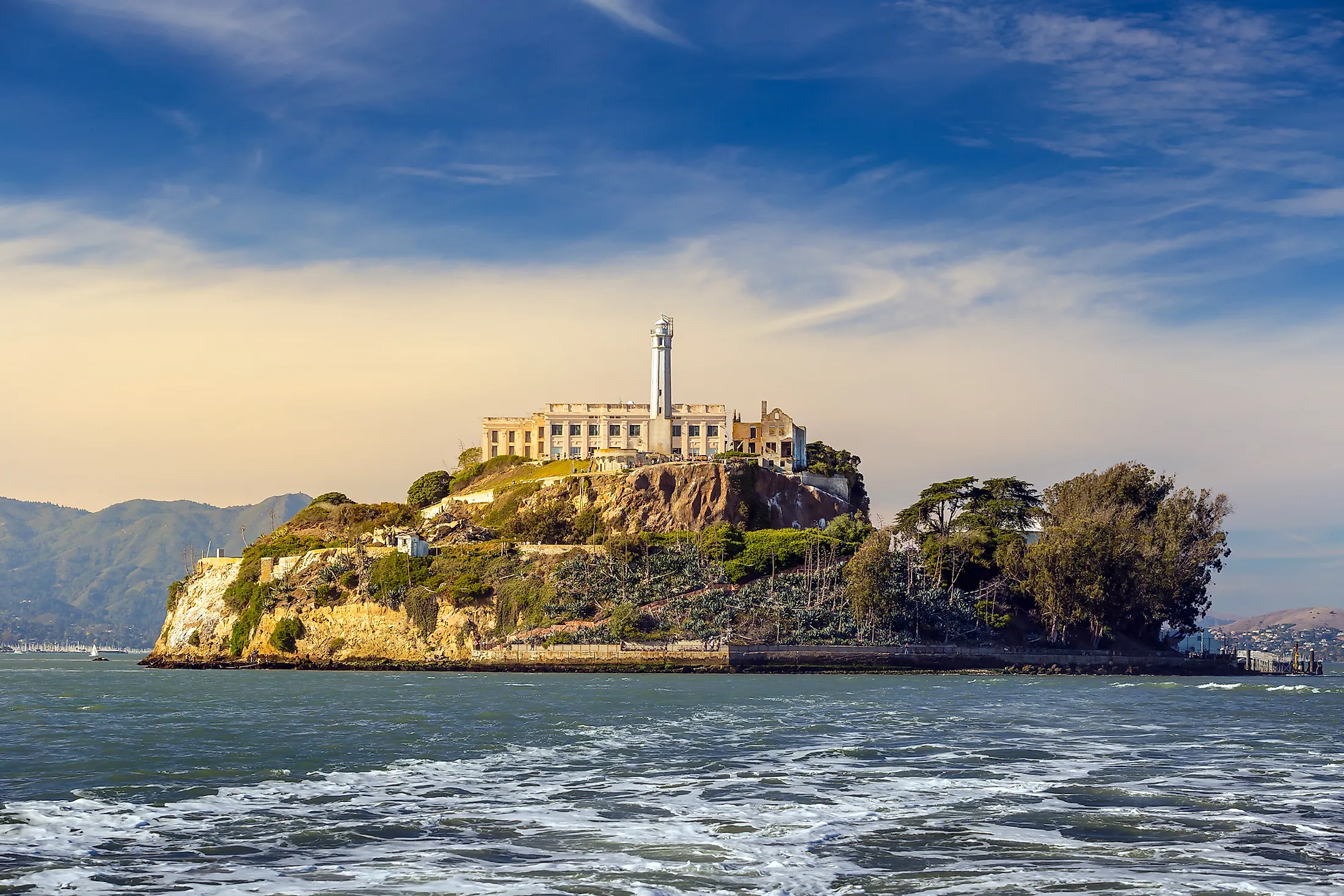 Alcatraz Island, Historical prison, Infamous criminals, Island escape, 2200x1470 HD Desktop