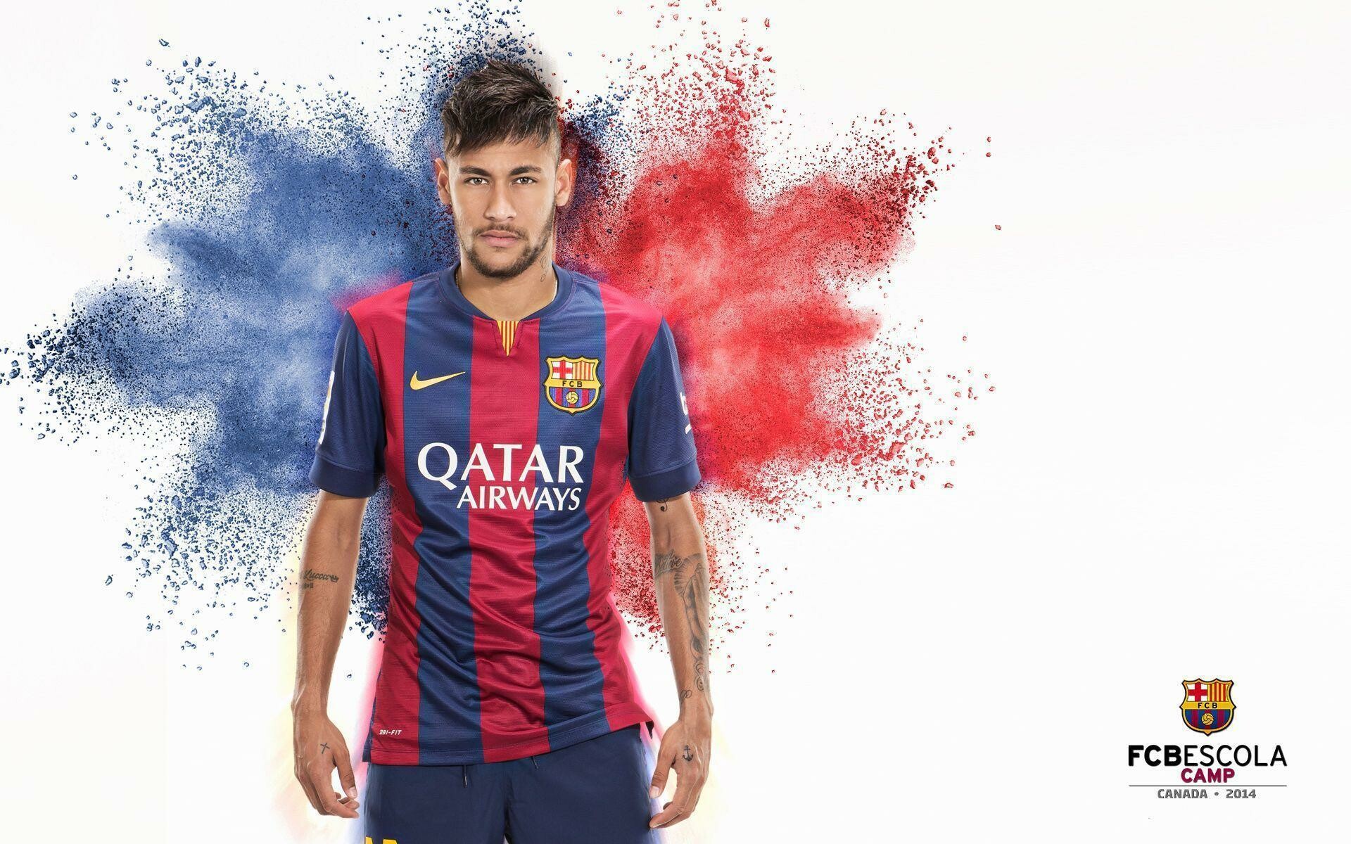 FC Barcelona: Neymar, signed a five-year contract with Barca, June 2013. 1920x1200 HD Background.