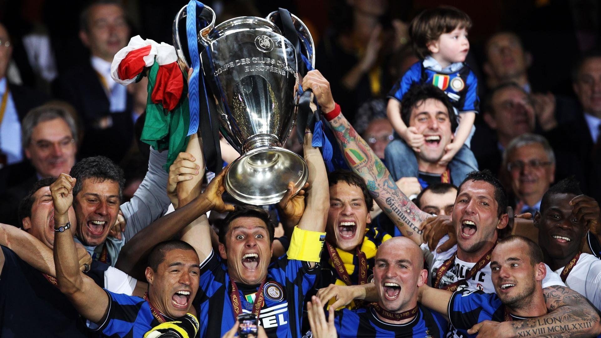 Inter: 2010 UEFA Champions League winner, Trophy. 1920x1080 Full HD Background.
