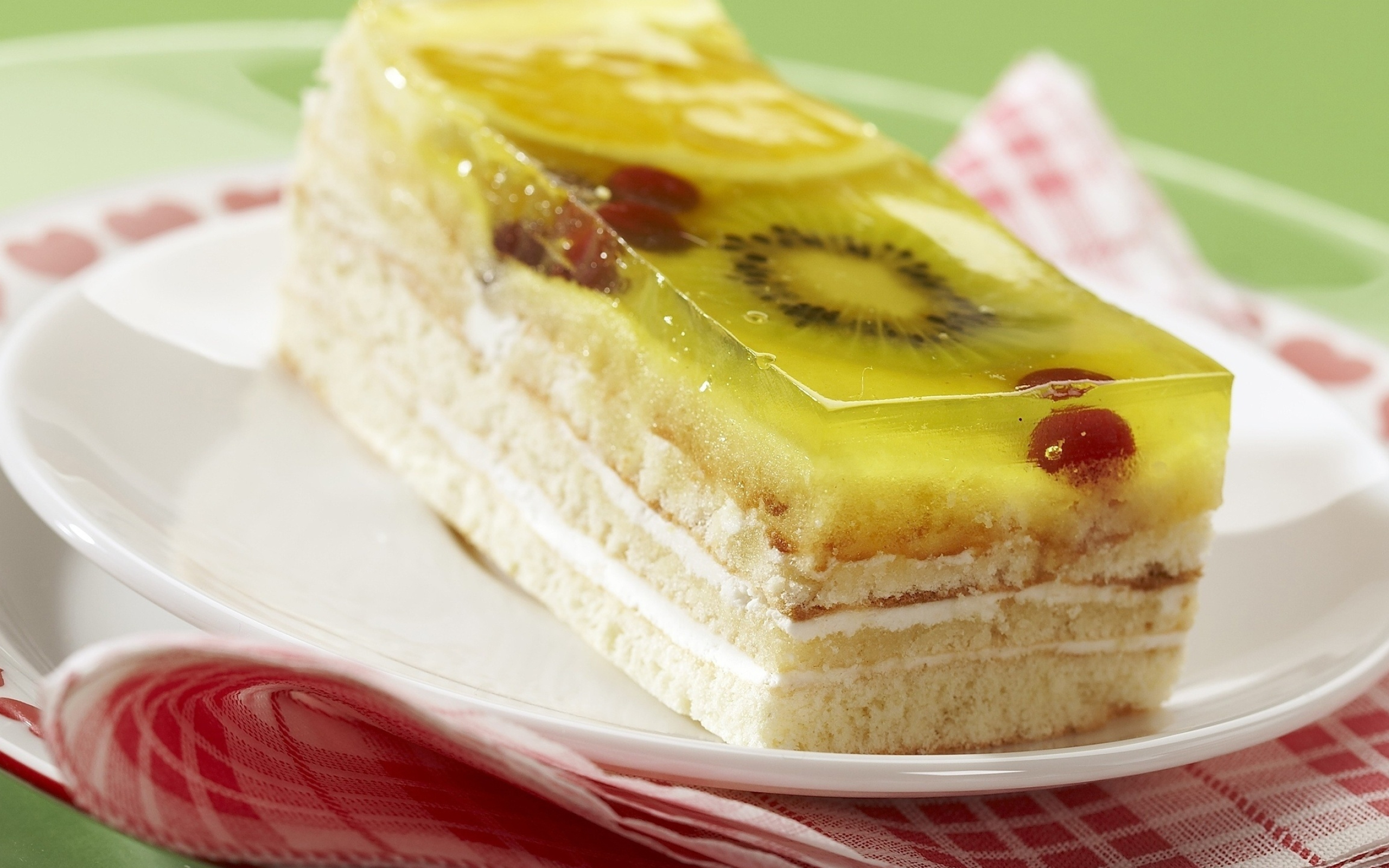 Fruit platter delight, Cake and jelly paradise, Exquisite flavors, Sweet enjoyment, 2560x1600 HD Desktop