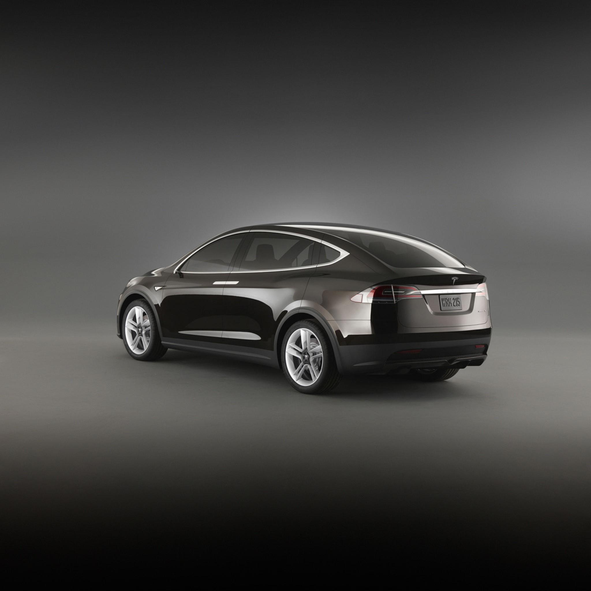 Tesla Model X, AWD minivan, iPad iPhone wallpaper, Tesla screensavers, 2050x2050 HD Phone