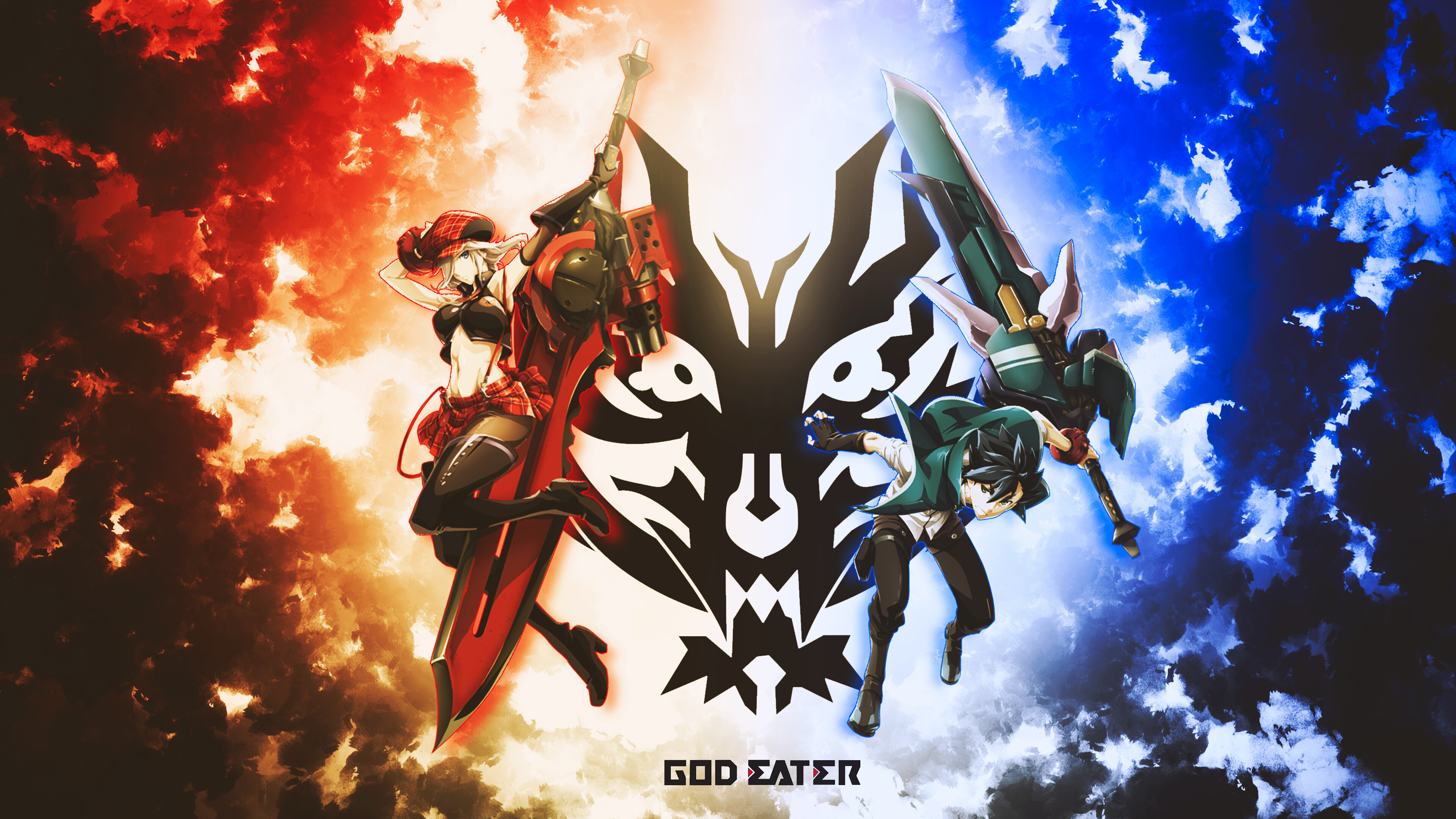 God Eater (TV series): Anime, Lenka Utsugi, Alisa Ilinichina Amiella, The New Asian Union. 3840x2160 4K Background.