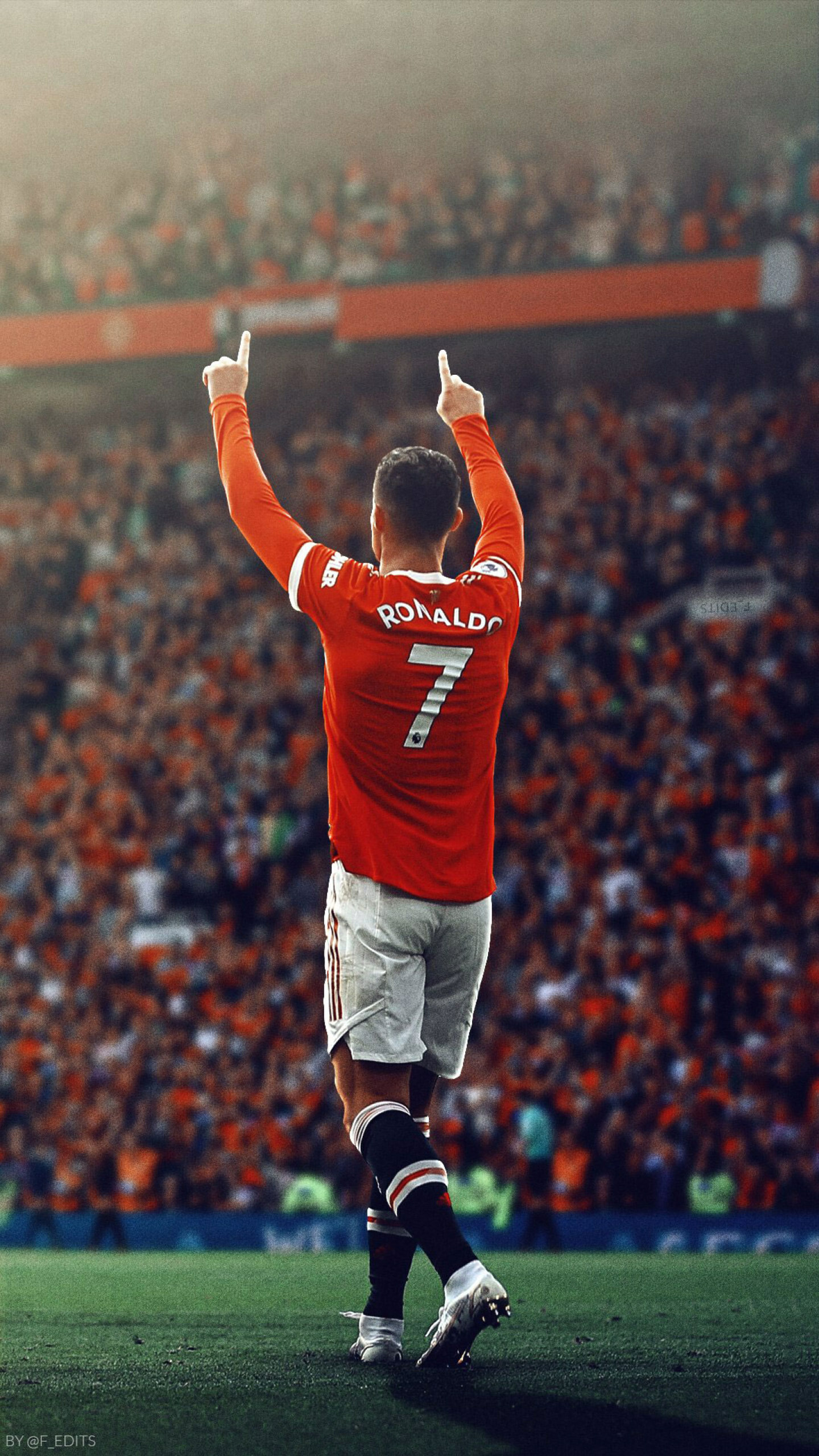 Cristiano Ronaldo: Manchester United, Played in and scored at 11 major FIFA tournaments. 1440x2560 HD Background.