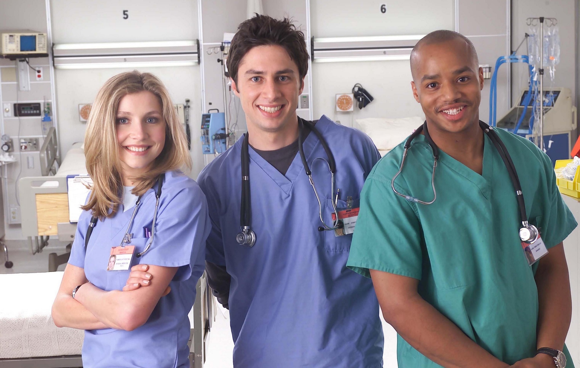 Zach Braff: An American actor whose first major role in a television show was J.D. in Scrubs which debuted in 2001. 2000x1270 HD Background.