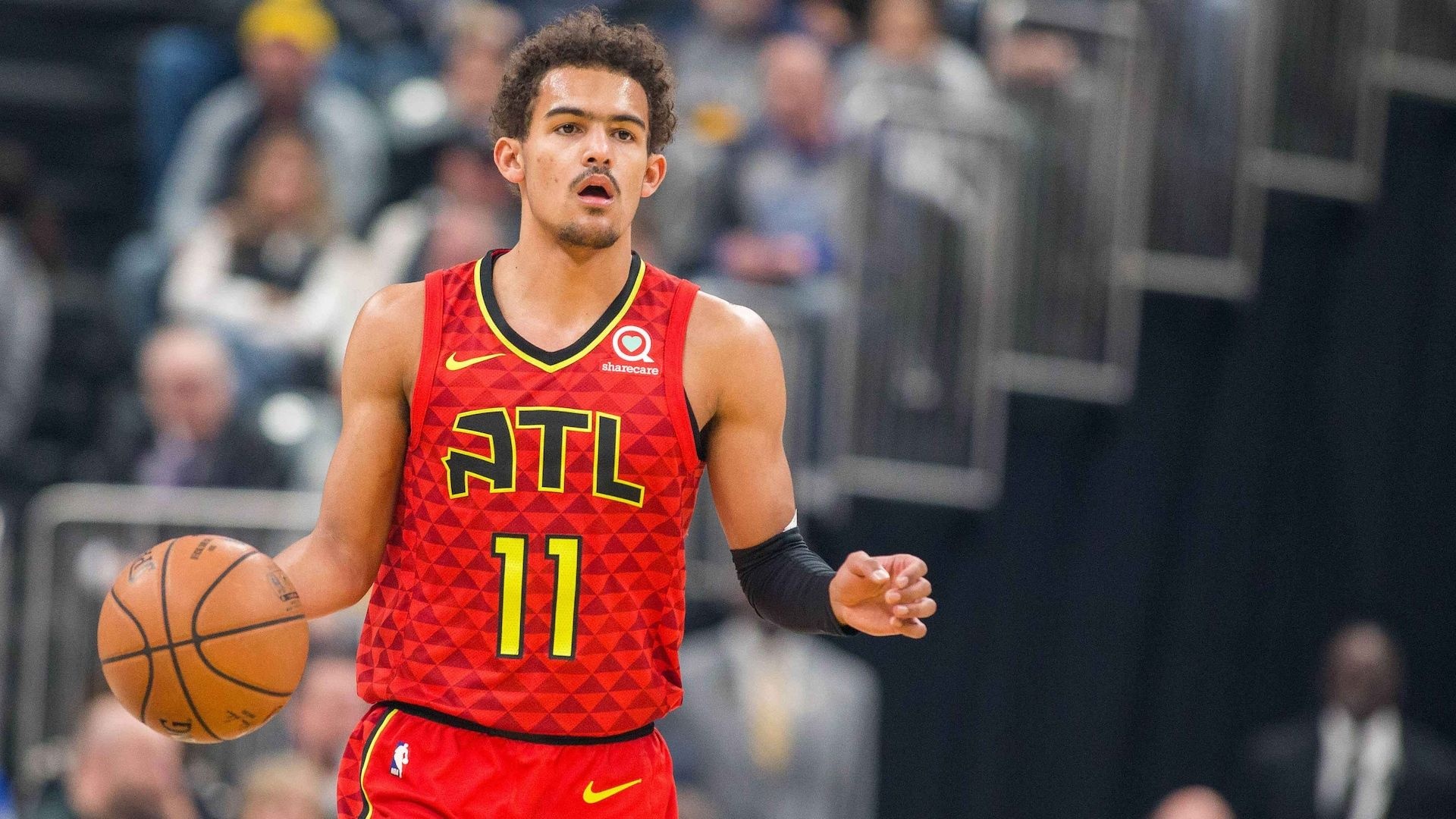 Trae Young, Bold wallpapers, Eye-catching visuals, Player's journey, 1920x1080 Full HD Desktop