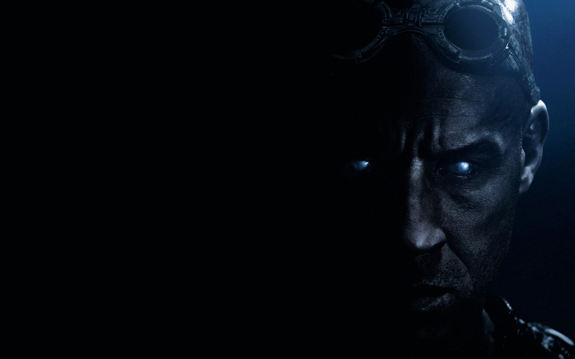 Vin Diesel, Riddick's face, black movie, sci-fi, 1920x1200 HD Desktop