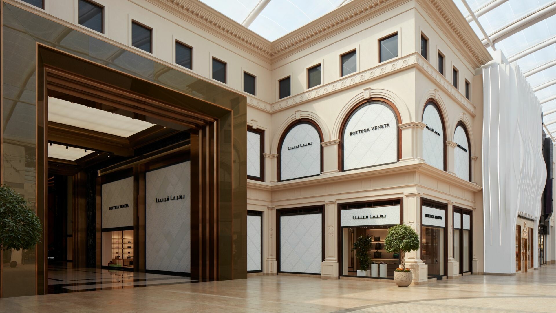 Bottega Veneta First Flagship Store, Kuwait opening, Luxury shopping, High-end fashion, 1920x1080 Full HD Desktop