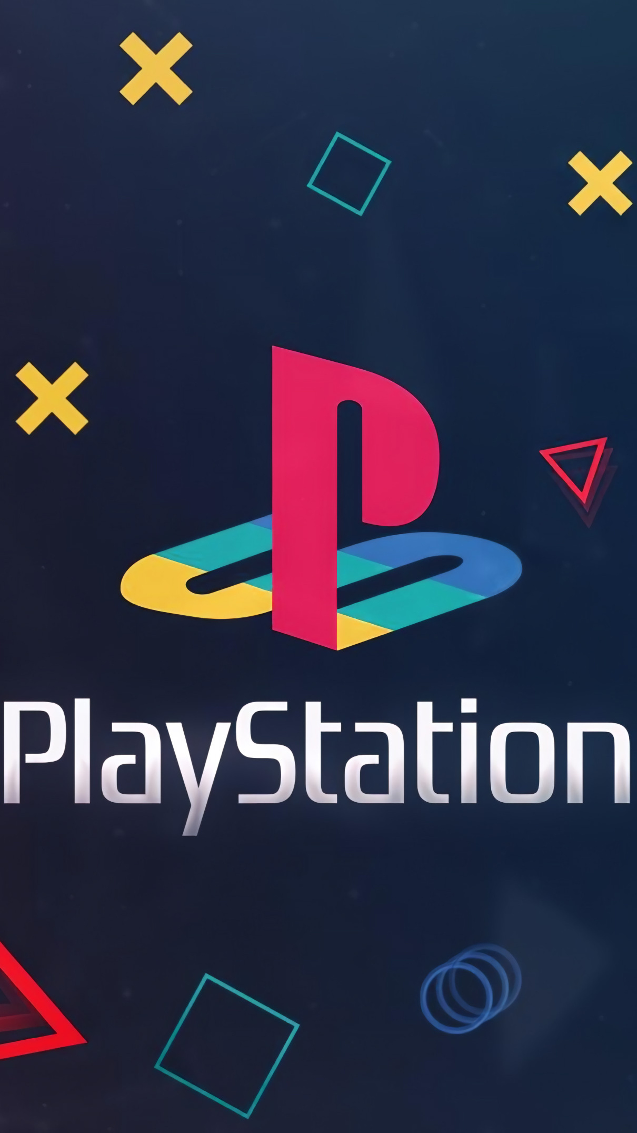 The PlayStation: A globally renowned brand representing several generations of consoles. 2160x3840 4K Background.