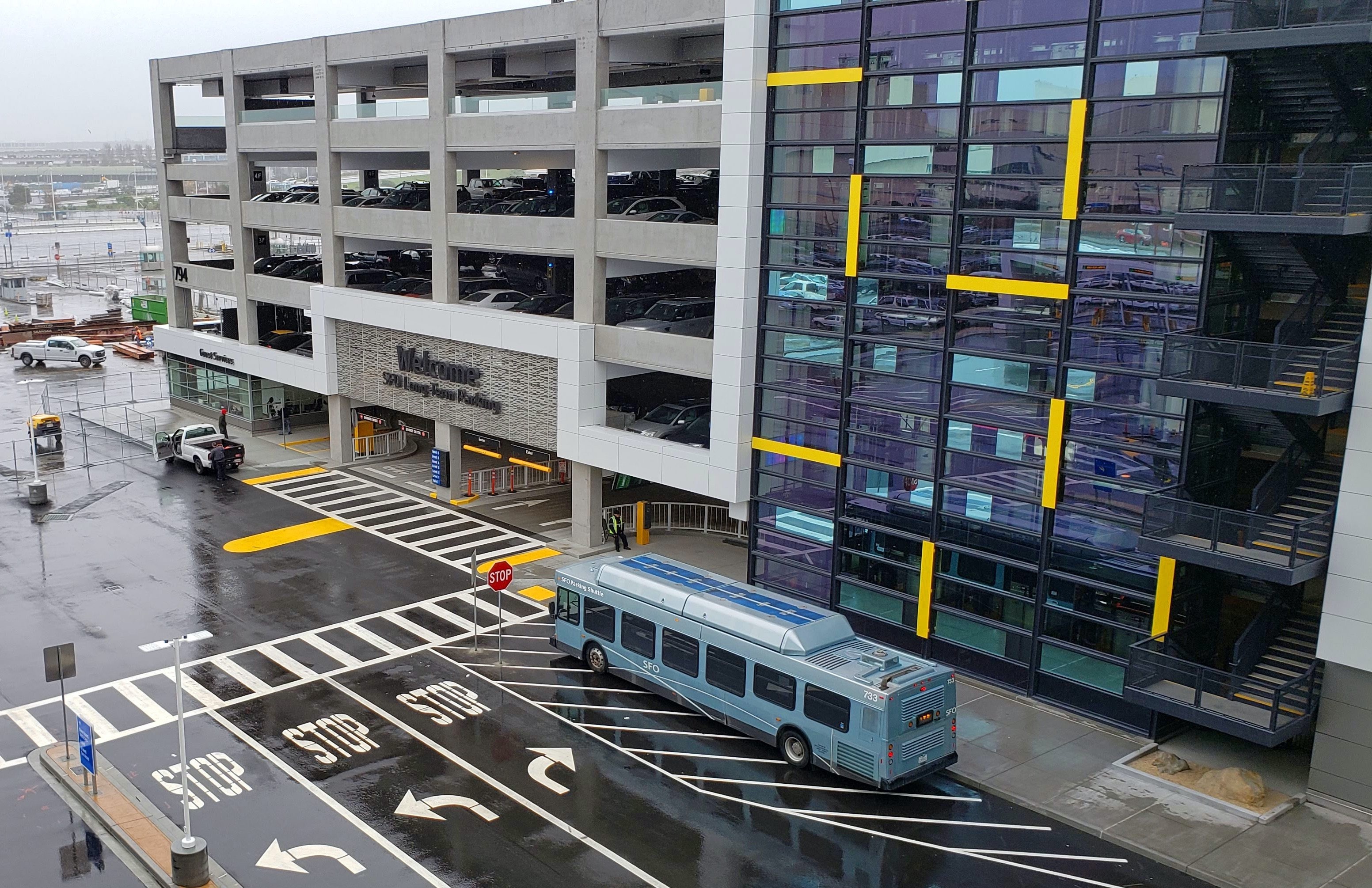 San Francisco International Airport, Long-term parking garage, CHS Consulting Group, Airport facilities, 3110x2010 HD Desktop