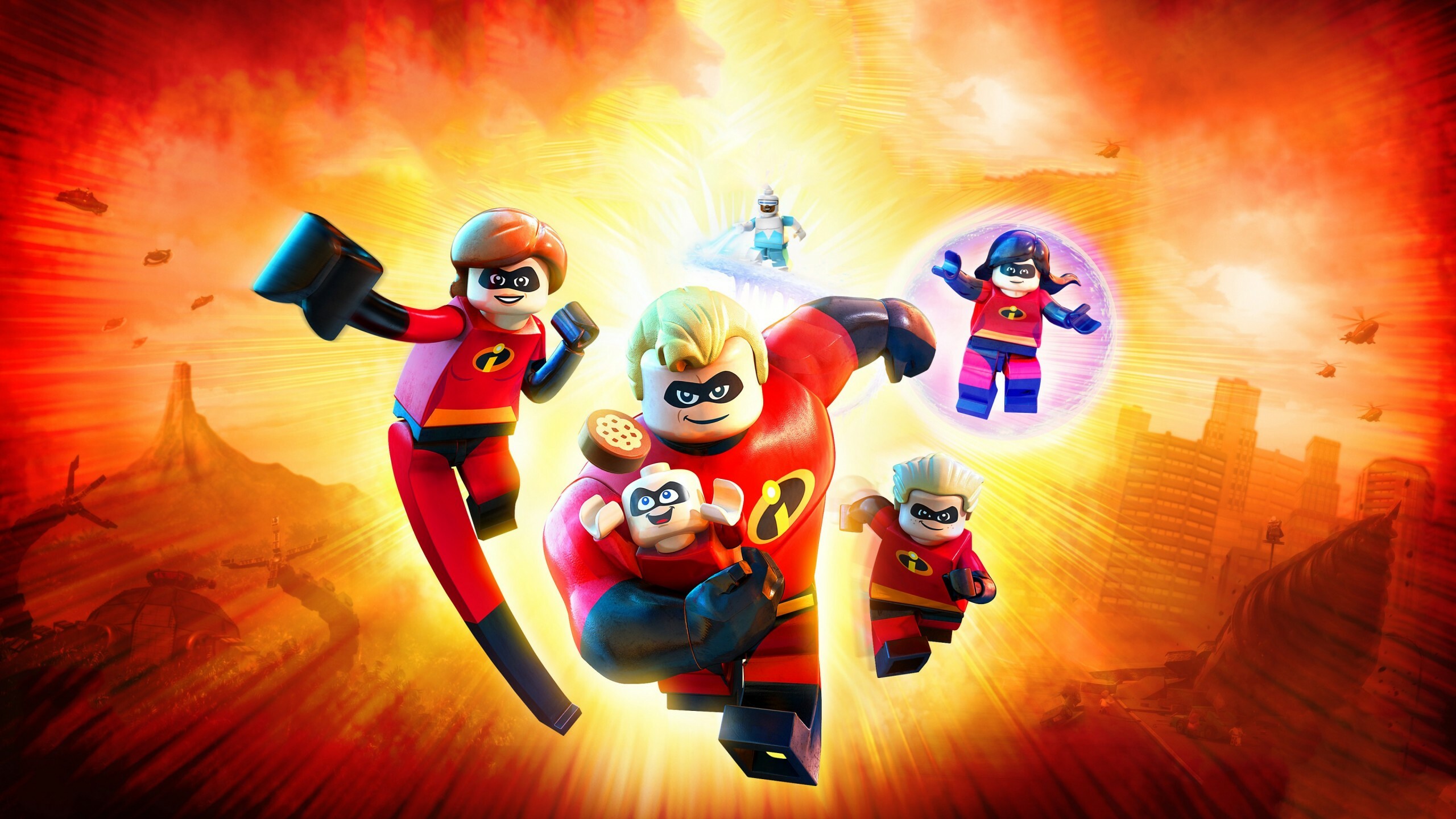 Lego: The Incredibles, Used to imitate structures, such as bridges and buildings. 2560x1440 HD Background.